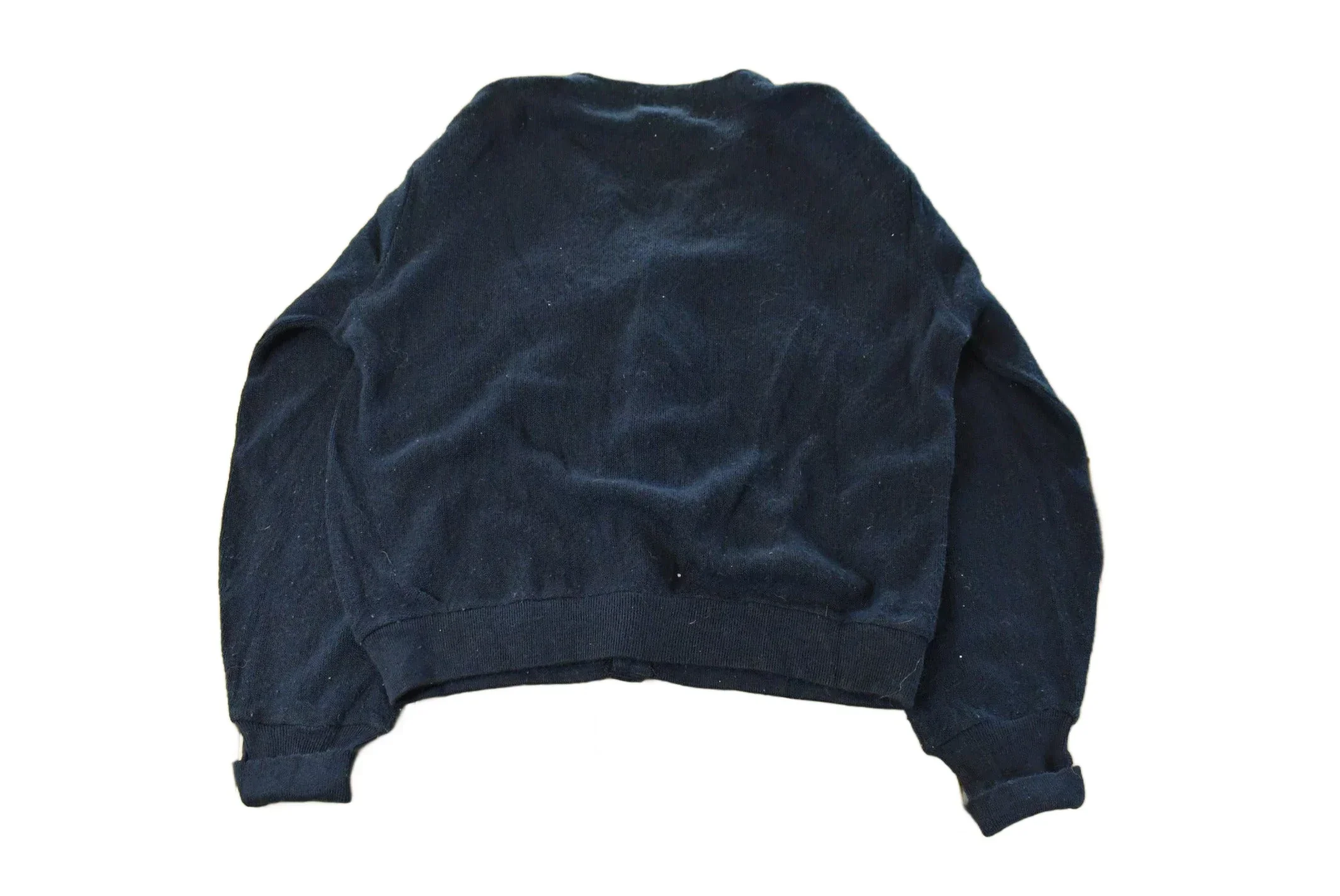 Vintage 1980s Izod Lacoste Knit Cardigan Sweater Men's Medium - Image 2