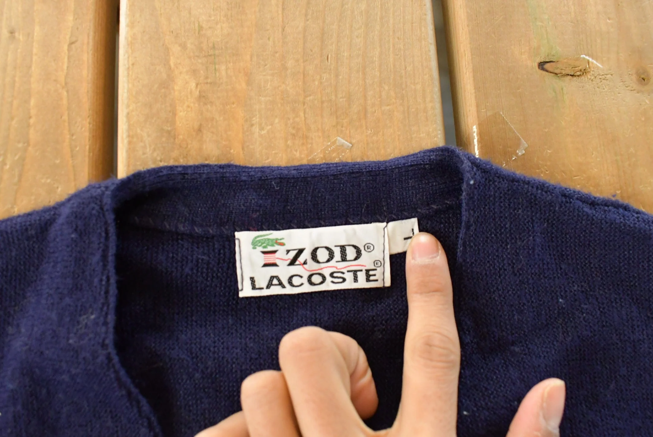 Vintage 1980s Izod Lacoste Knit Cardigan Sweater Men's Large - Image 5