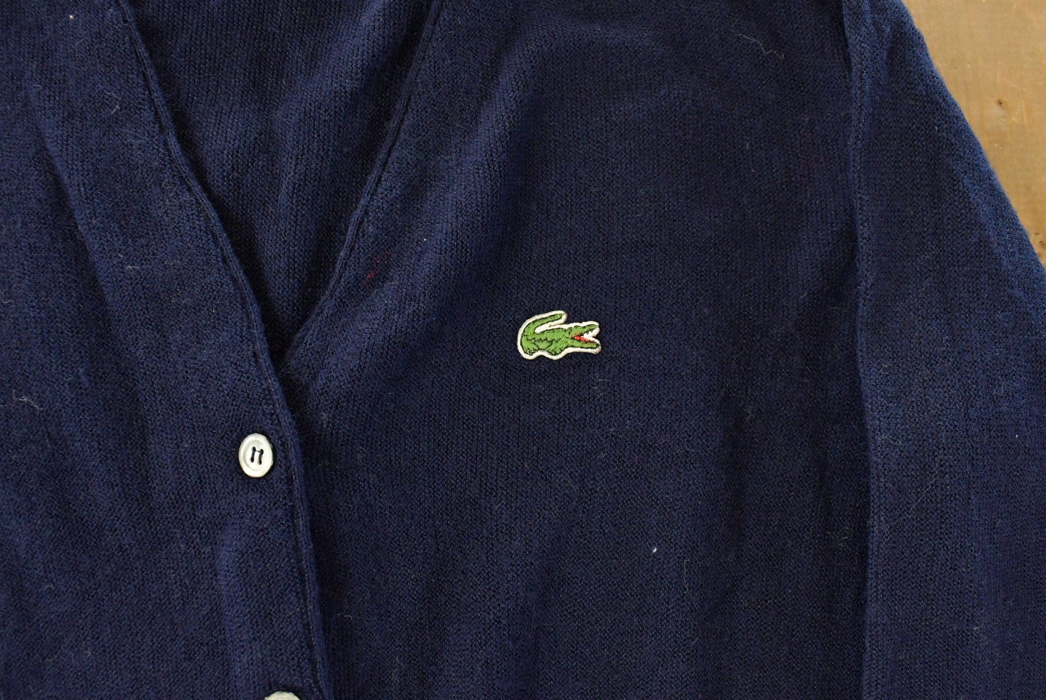 Vintage 1980s Izod Lacoste Knit Cardigan Sweater Women's Large - Image 3