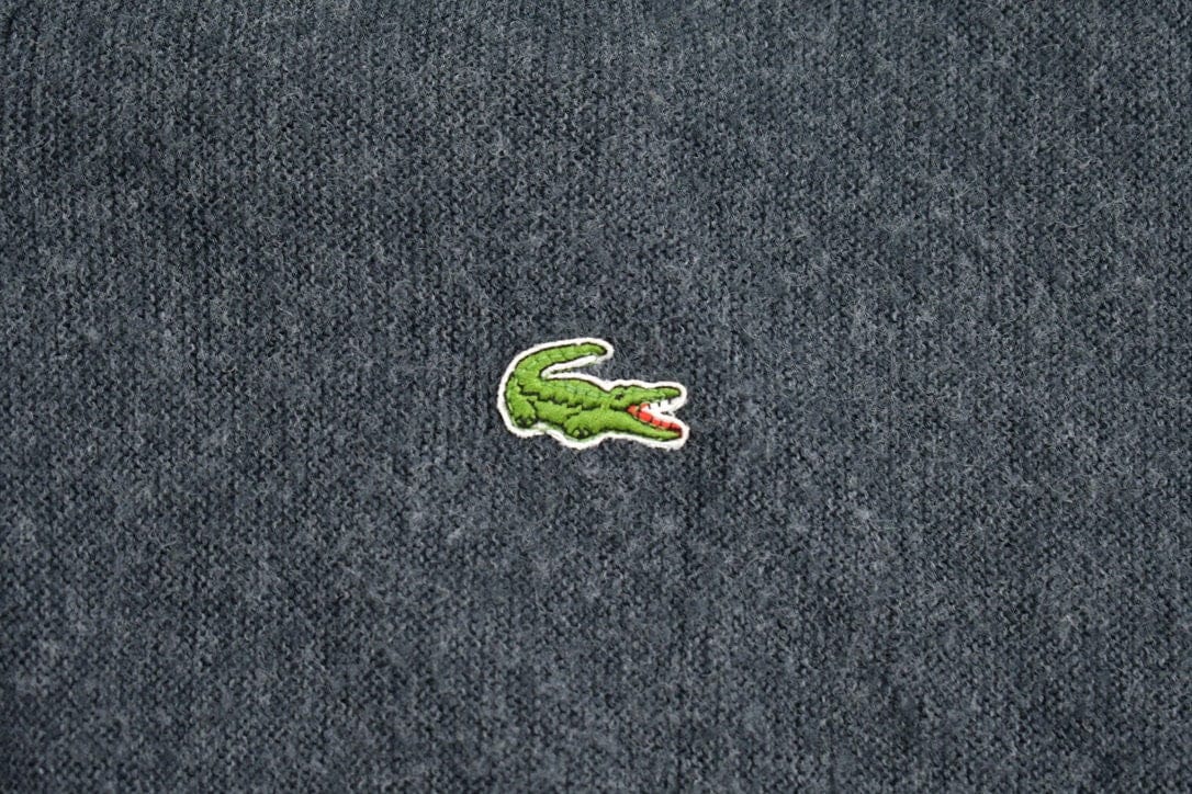 Vintage 1980s Izod Lacoste Knit V-Neck Sweater Men's XL - Image 3