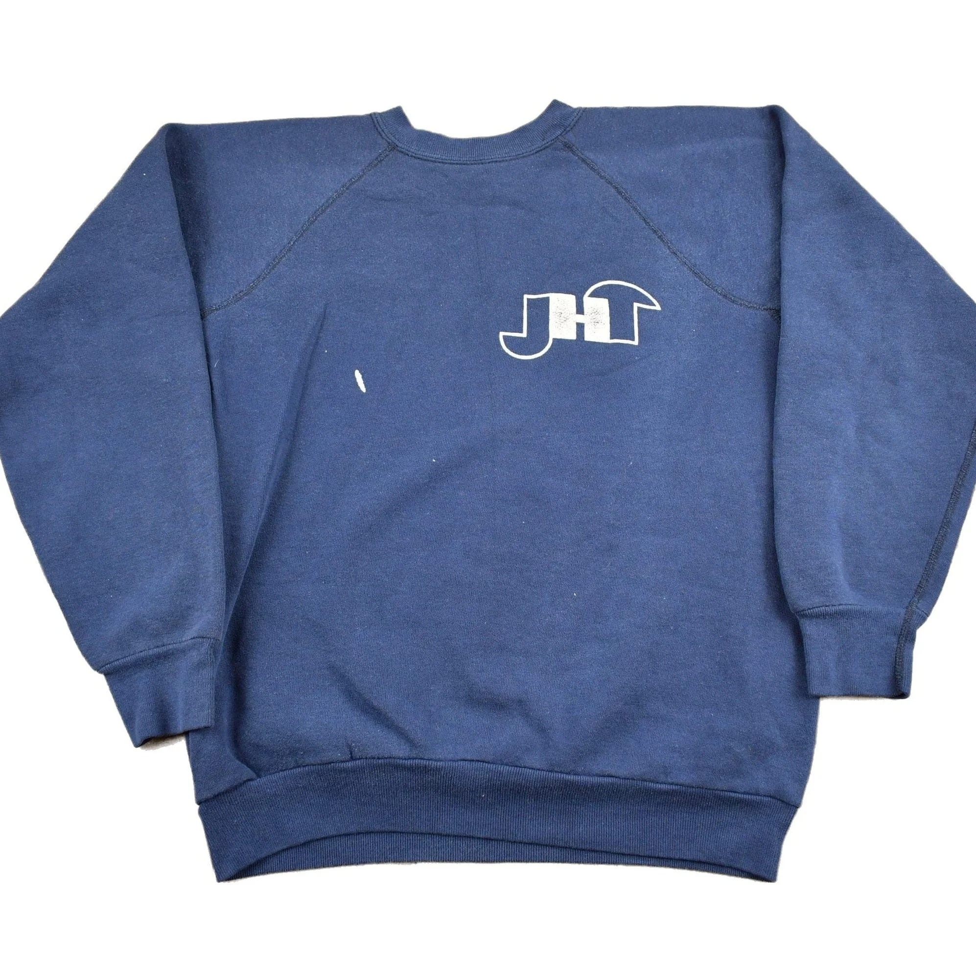 Vintage 1980s J.H. Thompson Academies Graphic Raglan Crewneck Sweatshirt Men's Small