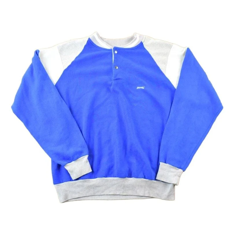 Vintage 1980s Jaguar Quarter Button Outdoorsman Crewneck Sweatshirt Men's Large