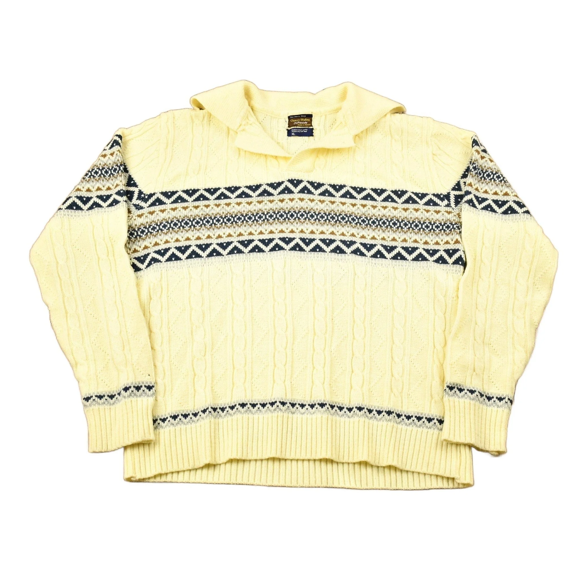 Vintage 1980s JC Penney The Men's Shop Knitted Sweater Men's Large