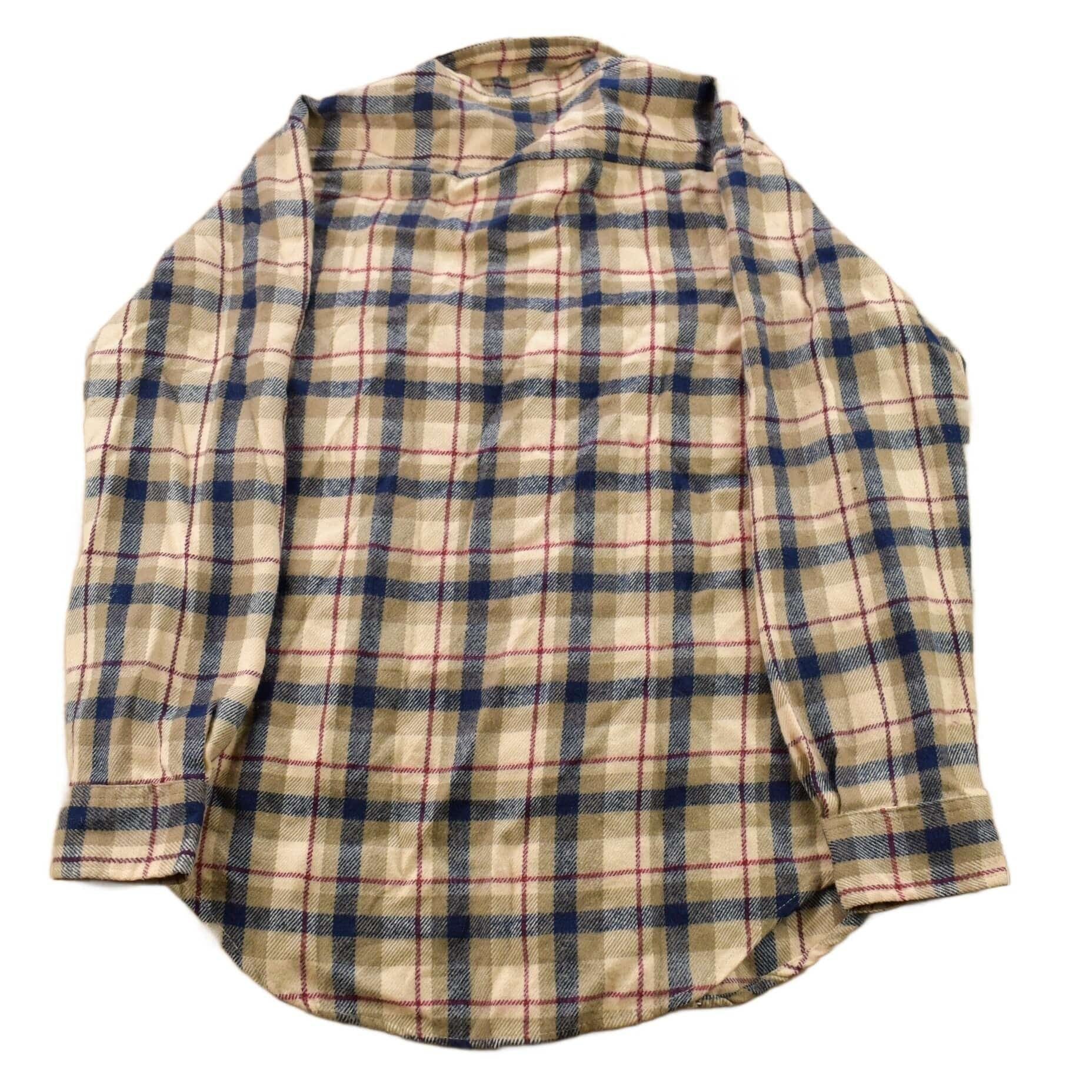 Vintage 1980s JC Penney The Men's Shop Plaid Flannel Button Up Shirt Men's XL - Image 2