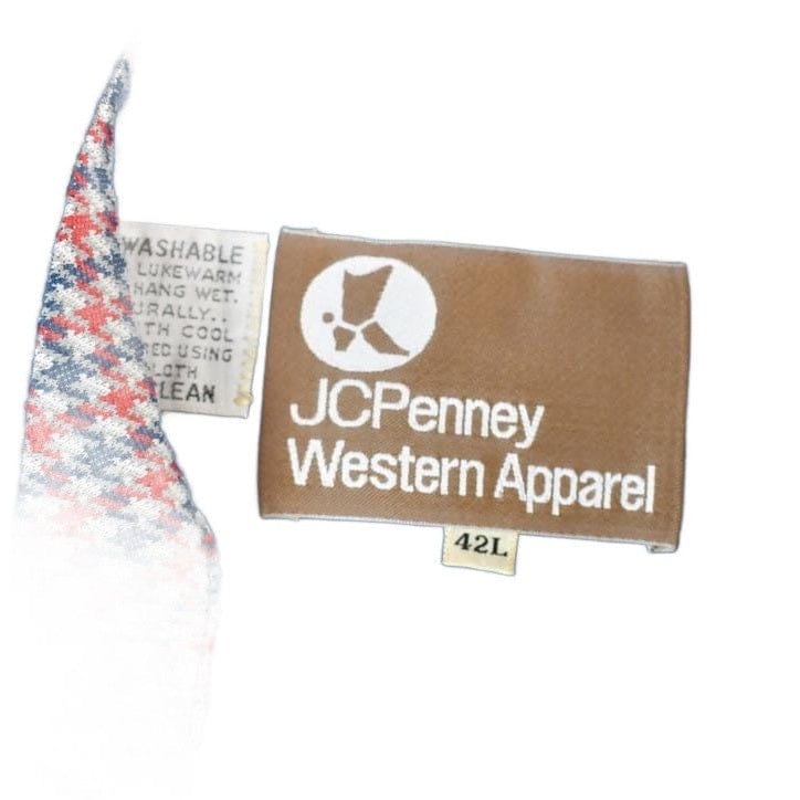 Vintage 1980s JC Penny Western Apparel Light Button Up Jacket Men's Large - Image 2