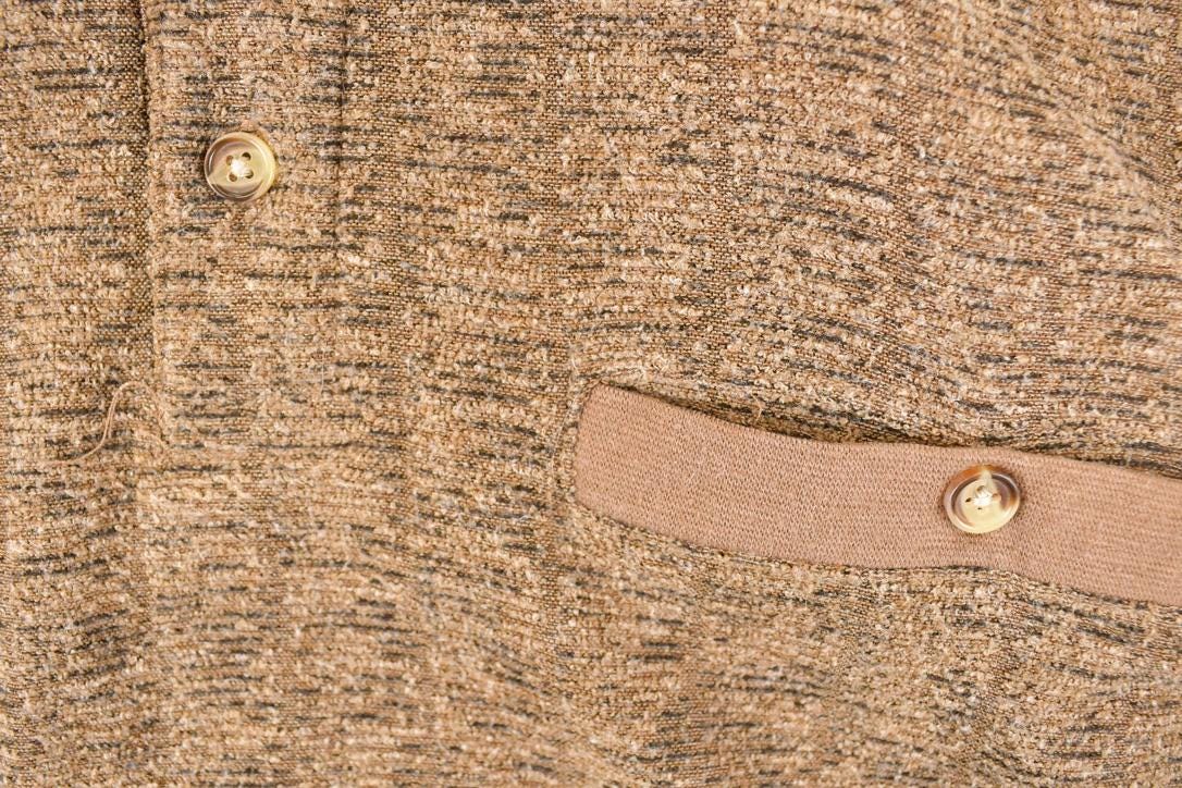 Vintage 1980s John Blair Quarter Button Knit Shirt Men's L - Image 3