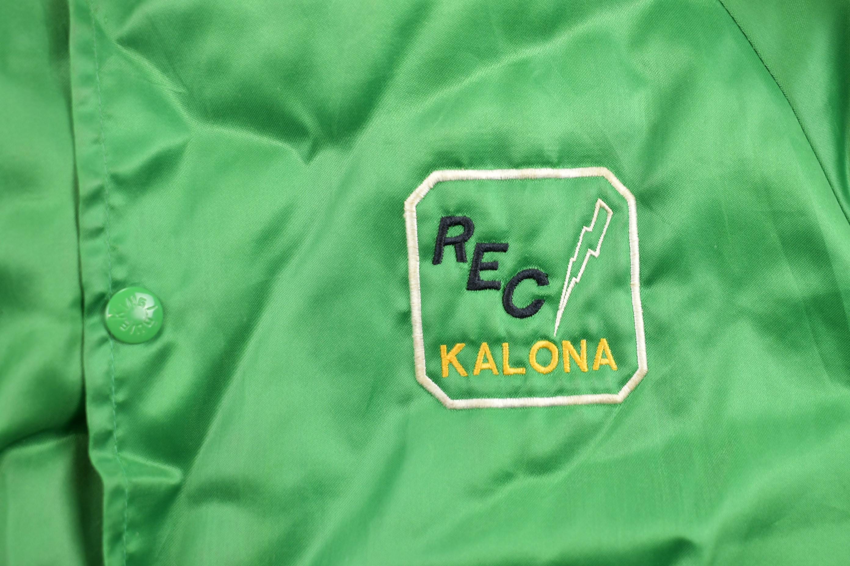 Vintage 1980s Kalona Iowa Satin Bomber Jacket Men's Medium - Image 5