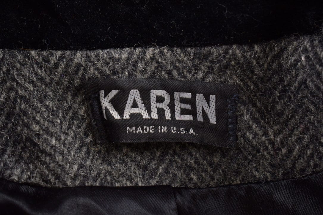 Vintage 1980s Karen Full Length 100% Wool Coat Men's Small - Image 4