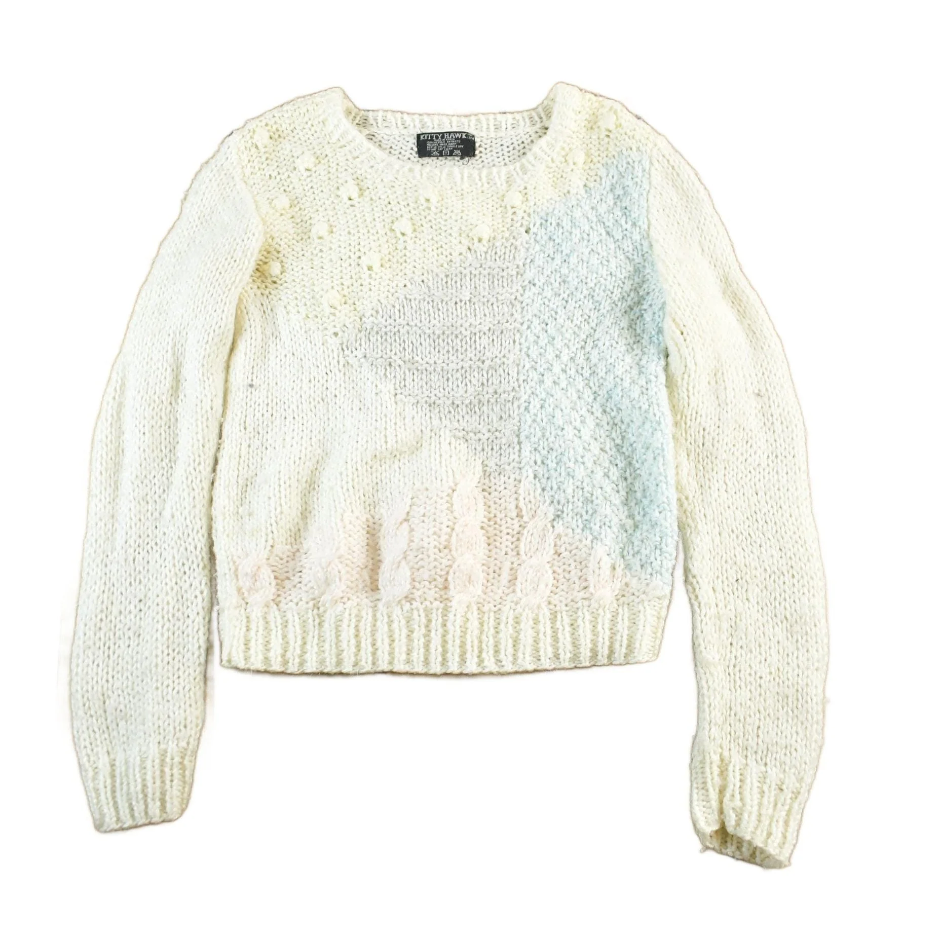 Vintage 1980s Kitty Hawk Knit Sweater Women's M