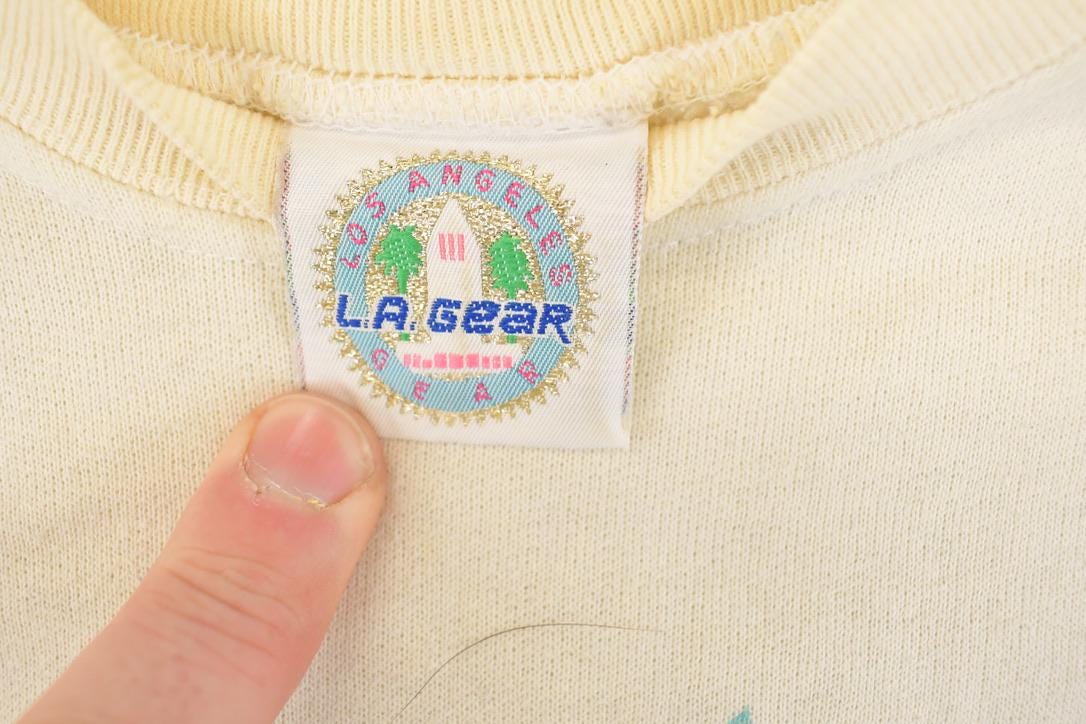 Vintage 1980s LA Gear Graphic Print Crewneck Sweatshirt Women's S - Image 4