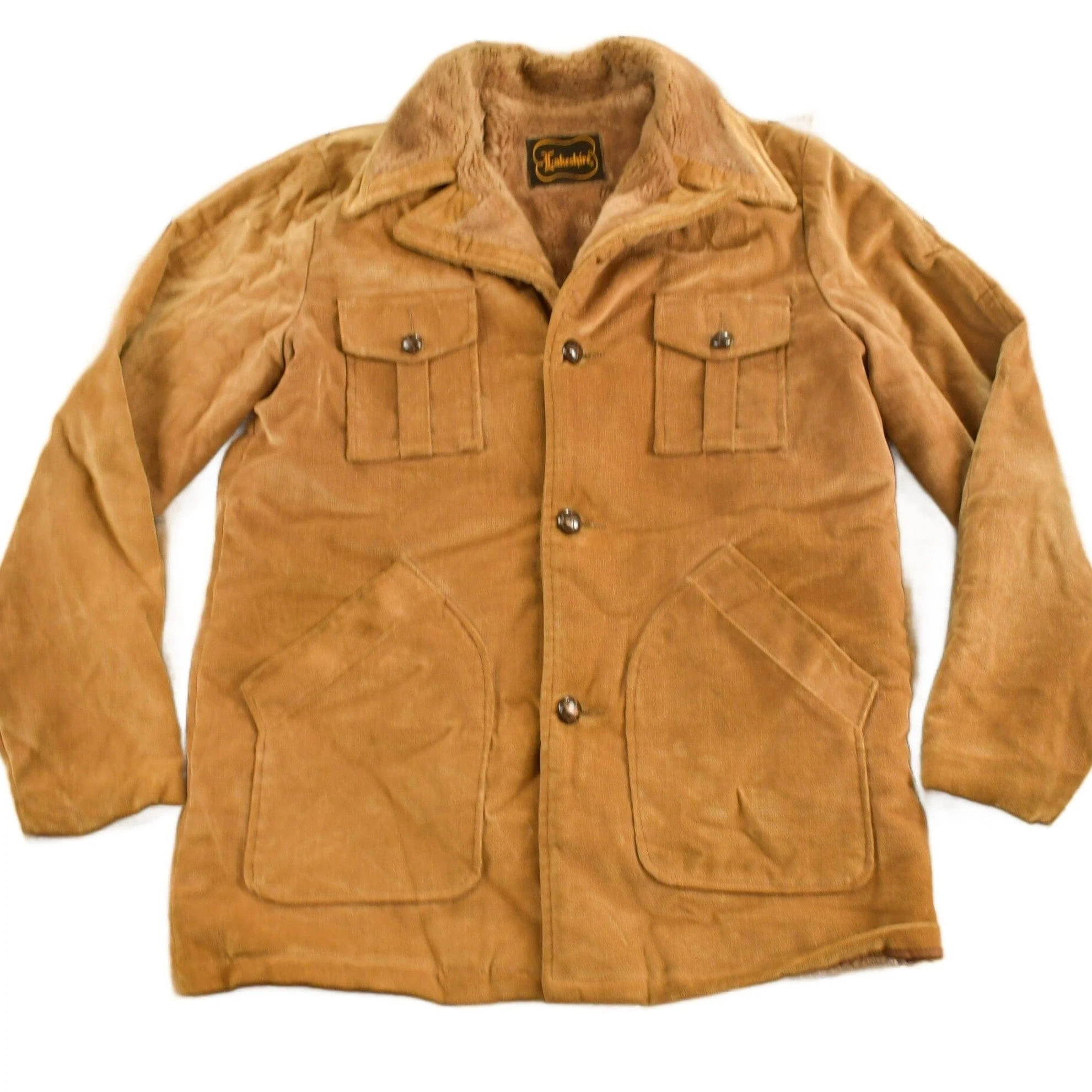 Vintage 1980s Lakeshire Suede Brown Jacket Men's Large