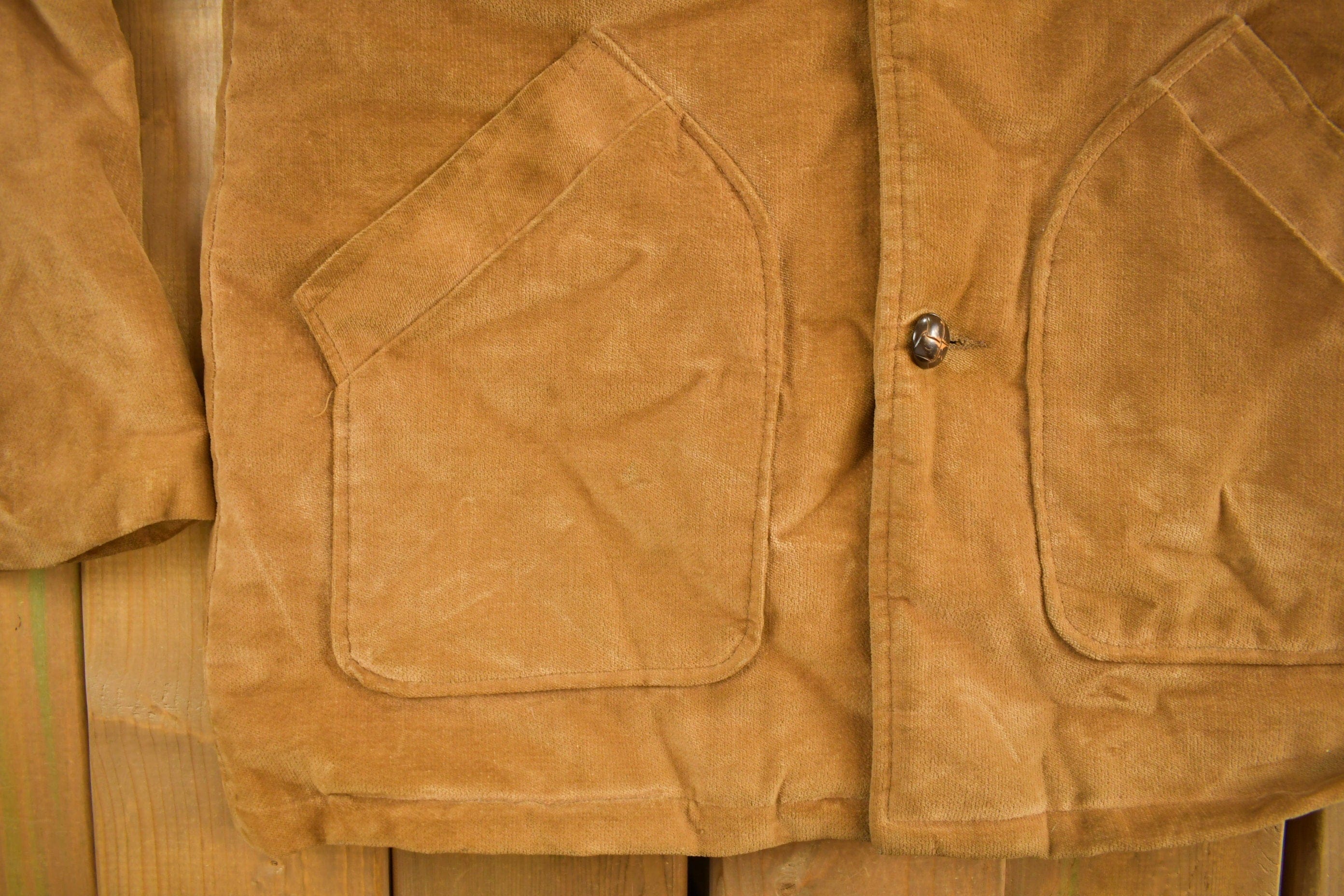 Vintage 1980s Lakeshire Suede Brown Jacket Men's Large - Image 3