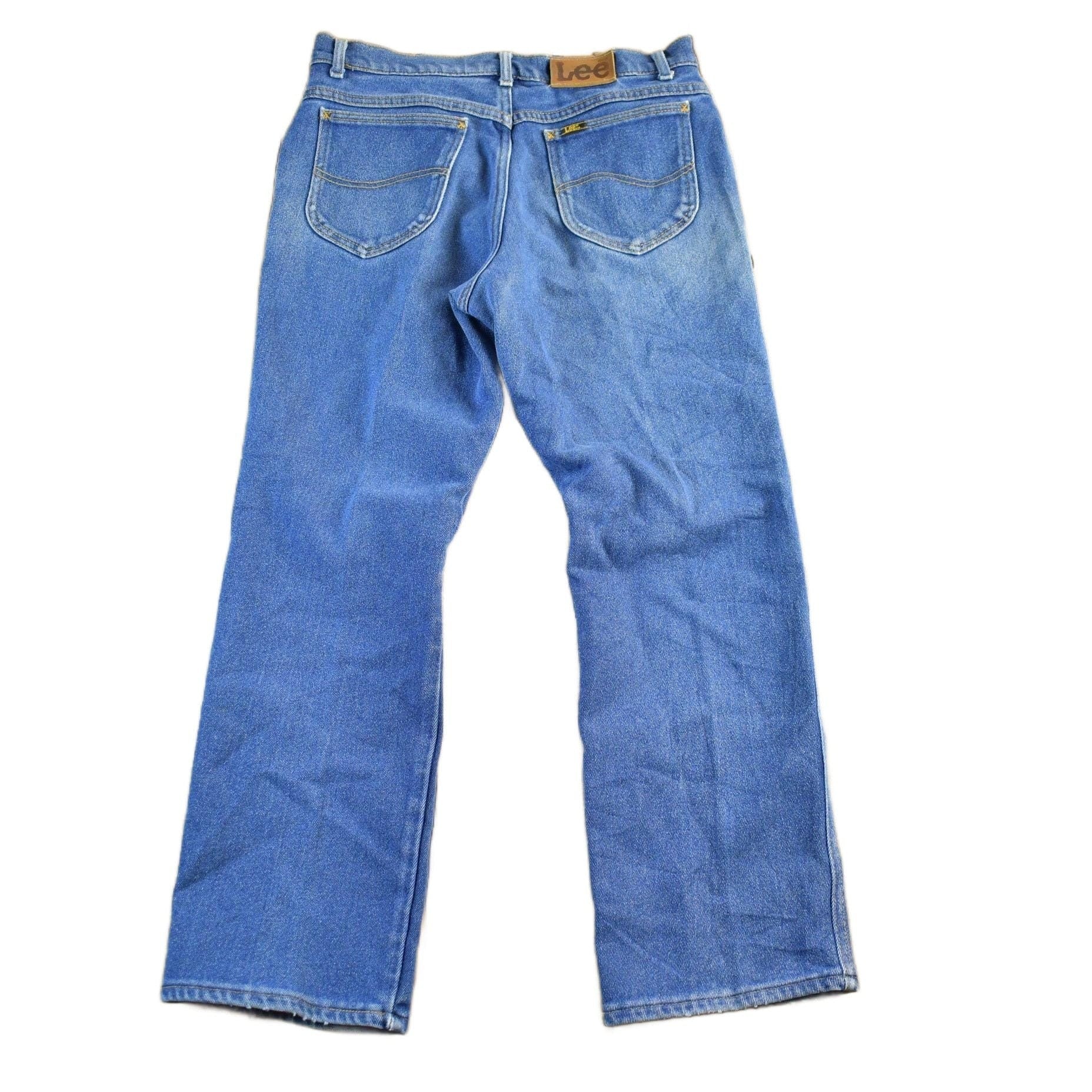 Vintage 1980s Lee Distressed Denim Jeans Men's 31 x 27.5 - Image 2