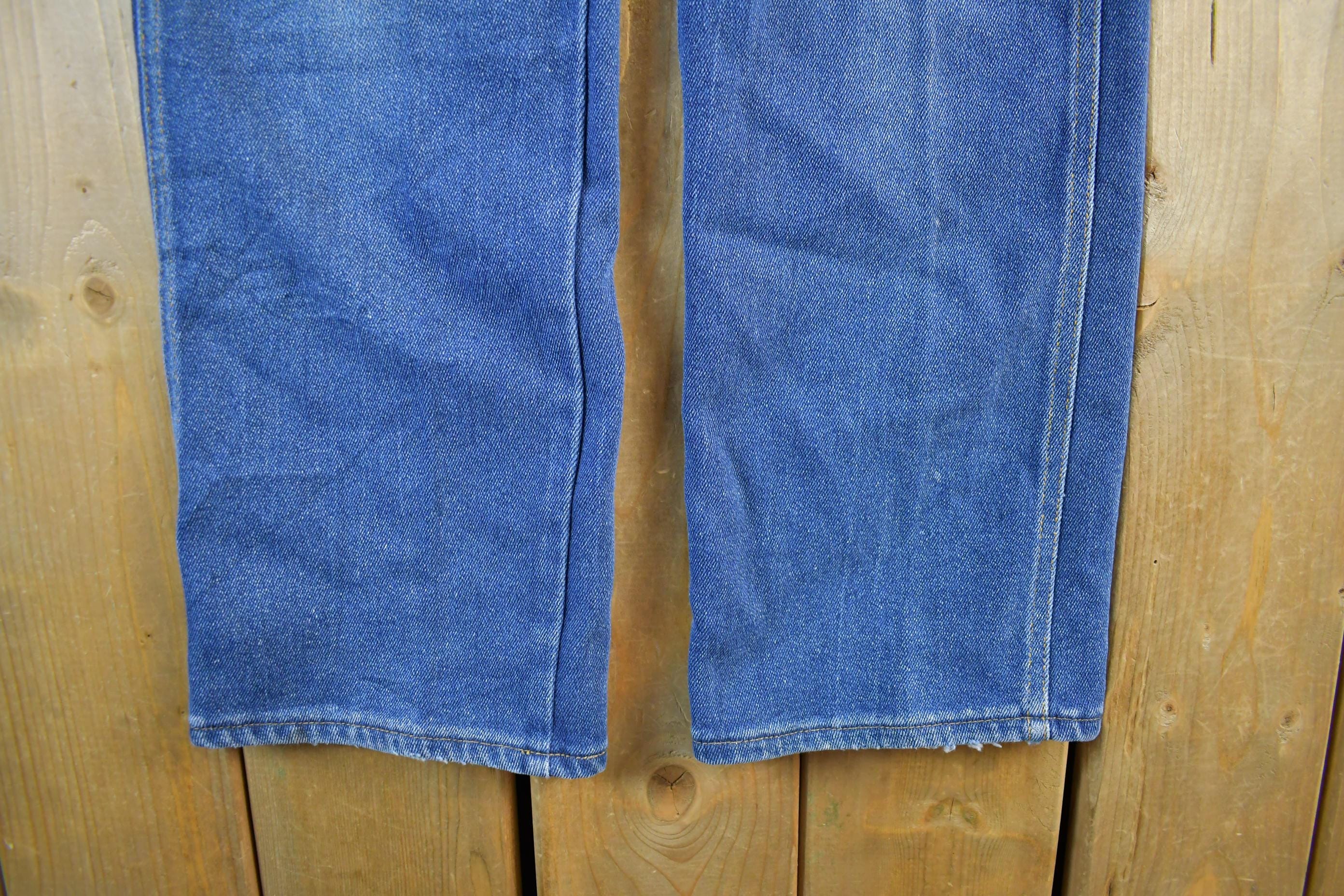Vintage 1980s Lee Distressed Denim Jeans Men's 31 x 27.5 - Image 3