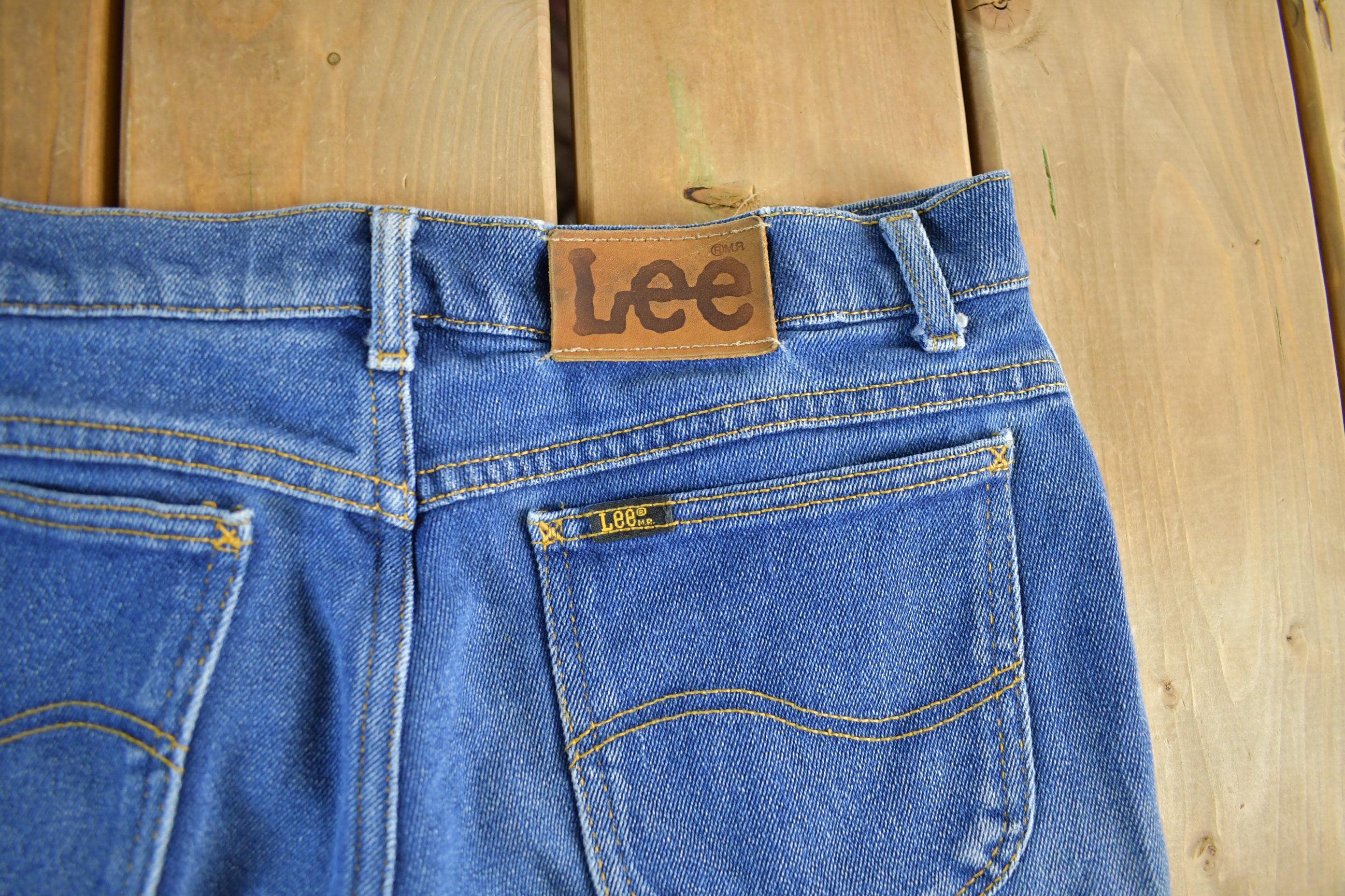 Vintage 1980s Lee Distressed Denim Jeans Men's 31 x 27.5 - Image 5