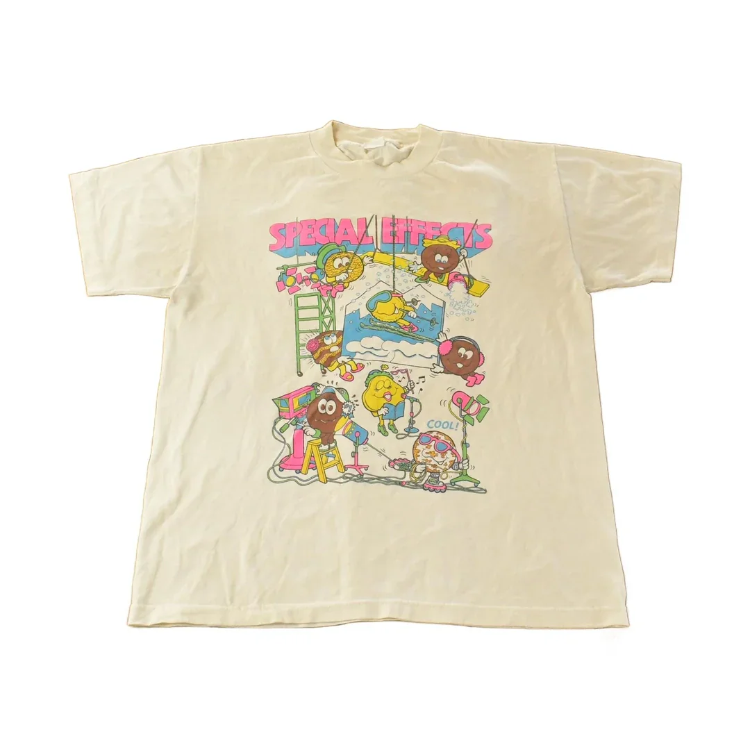 Vintage 1980s Little Brownie Girl Scout Cookie Design Special Effects T-Shirt Men's L