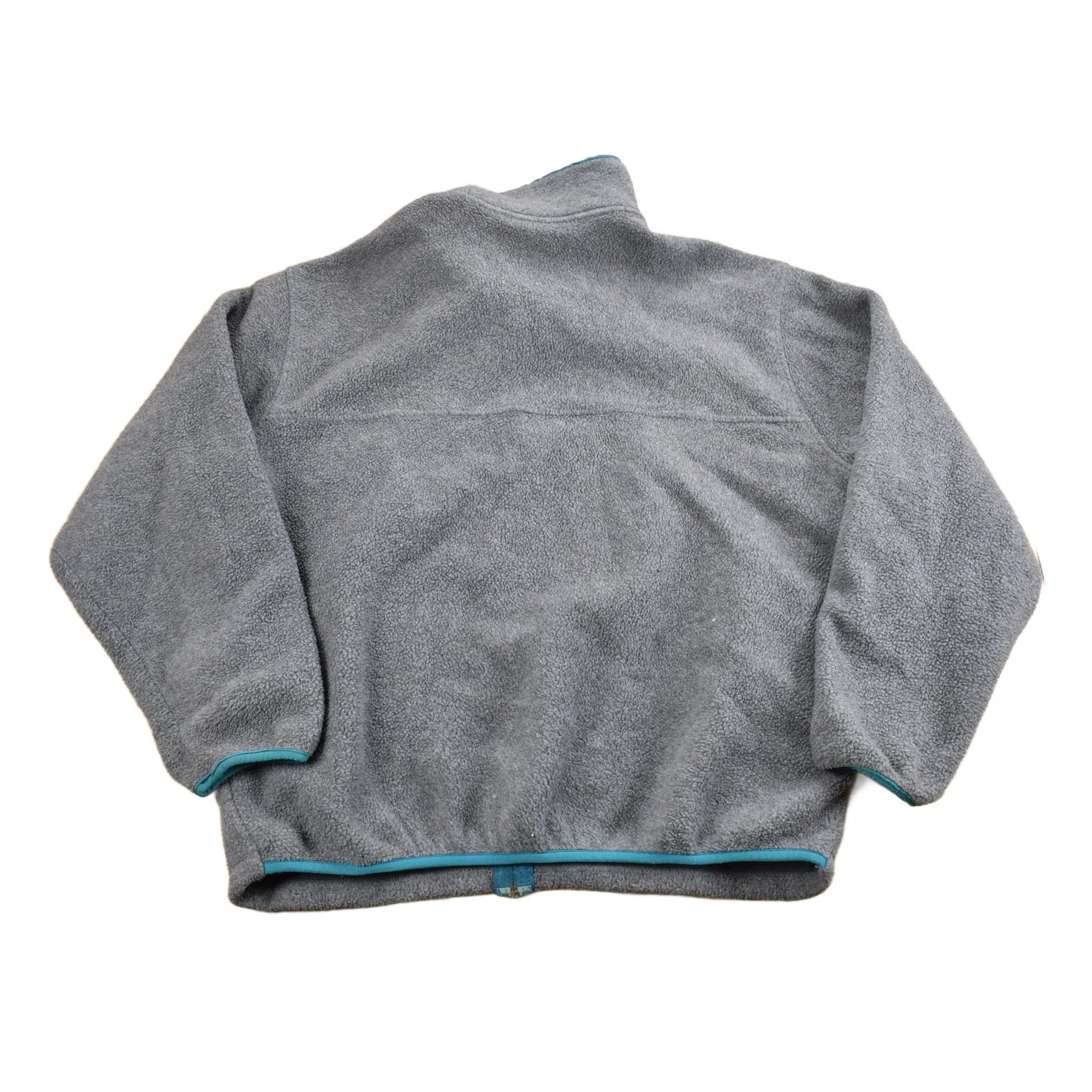 Vintage 1980s LL Bean Full Zip Grey Fleece Sweatshirt Men's 2XL - Image 2