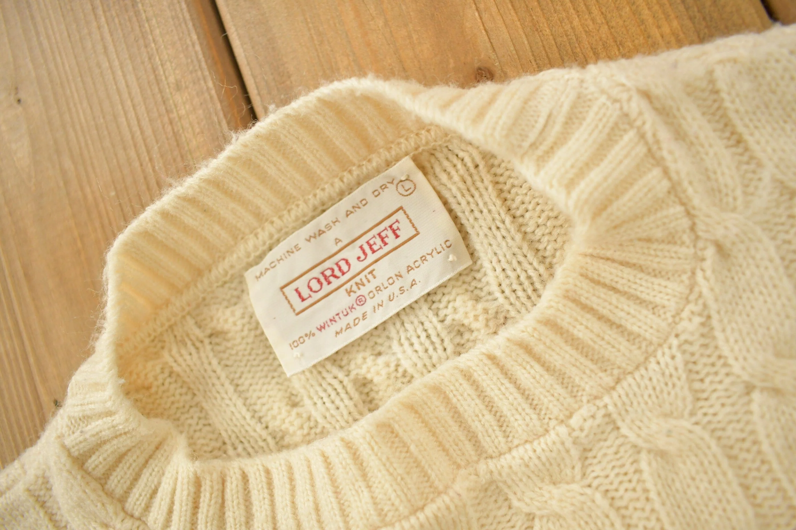 Vintage 1980s Lord Jeff Knit Sweater - Image 4