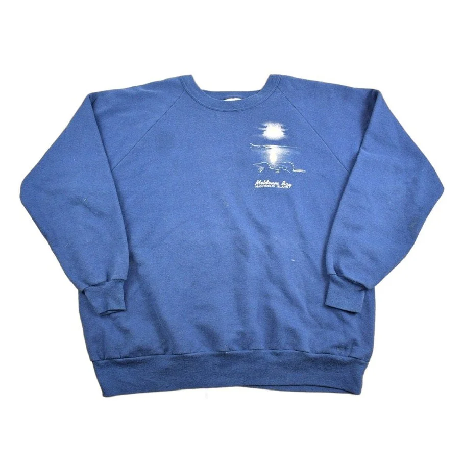 Vintage 1980s Meldrum Bay Manitoulin Island Sweatshirt Men's Large