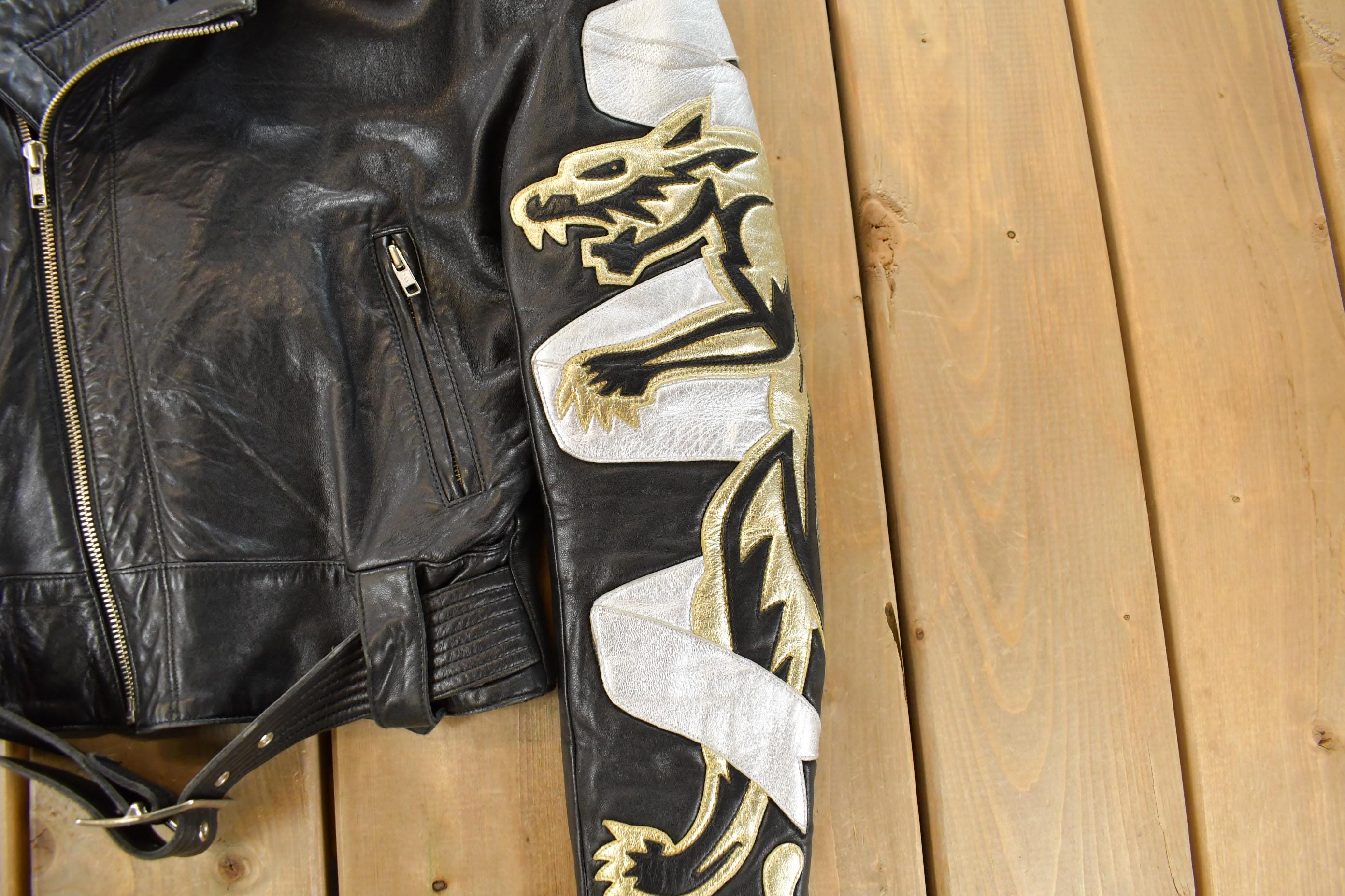 Vintage 1980s Michael Hoban North Beach Motorcycle Leather Jacket Women's XS-S - Image 3
