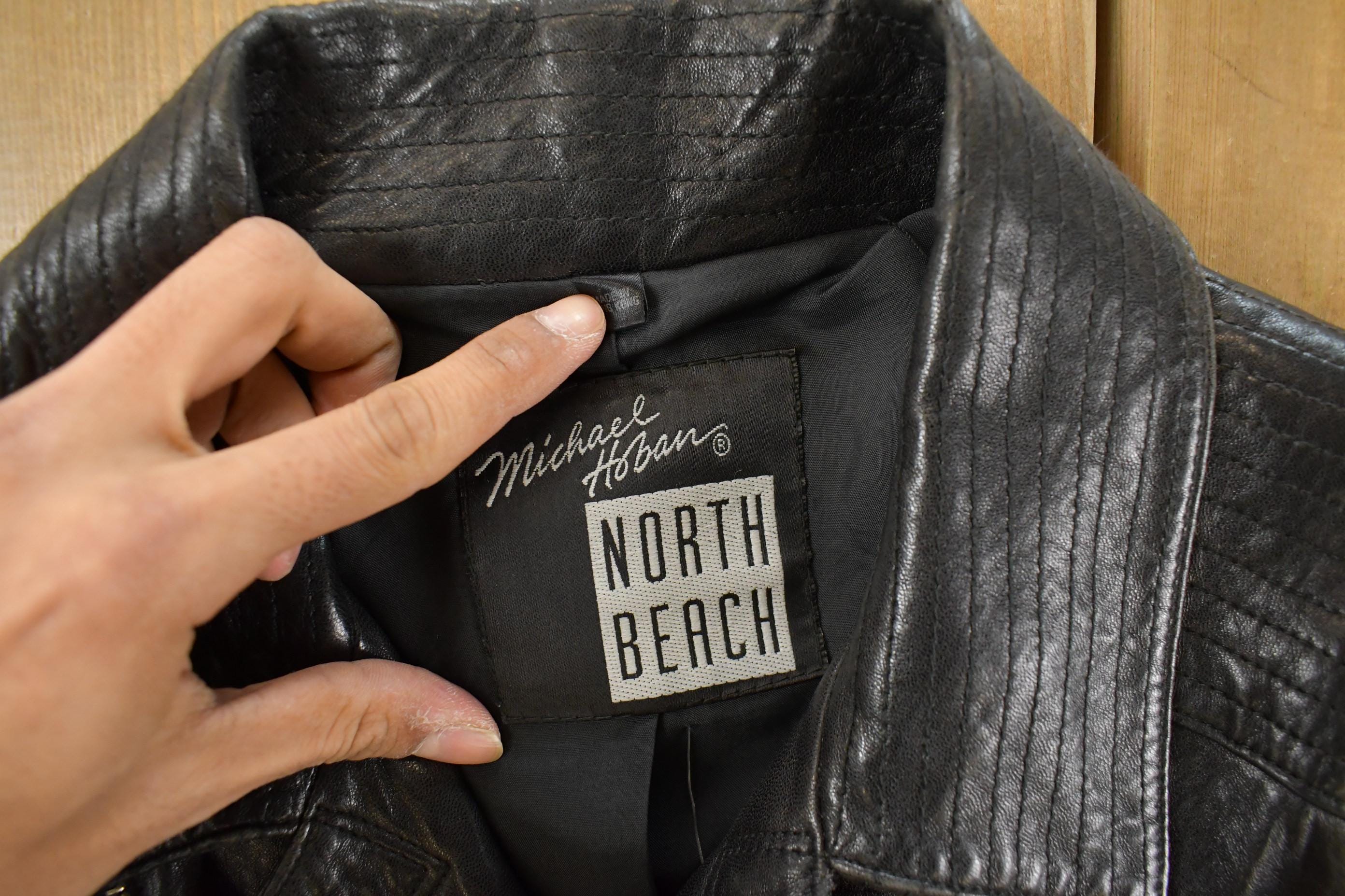 Vintage 1980s Michael Hoban North Beach Motorcycle Leather Jacket Women's XS-S - Image 5