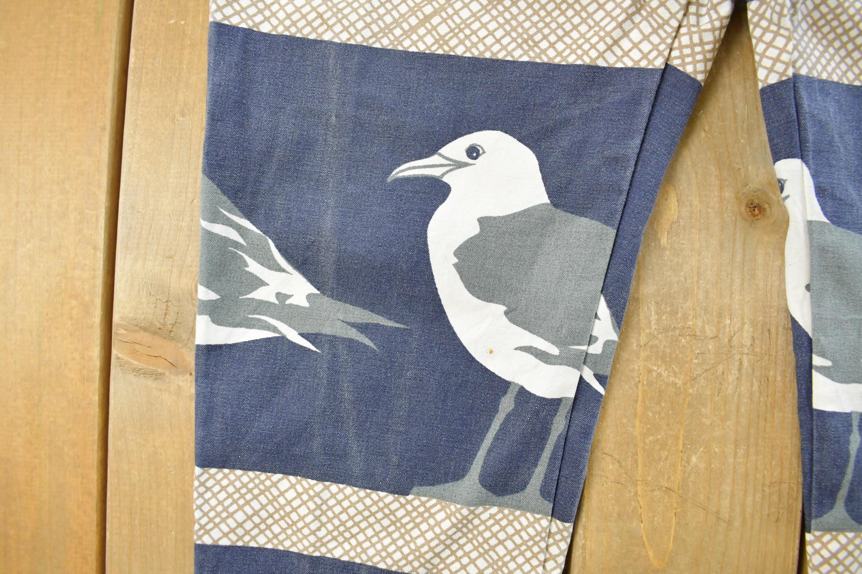 Vintage 1980s Michigan Rag Co Seagull Bird All Over Print Pants Men's Large - Image 4