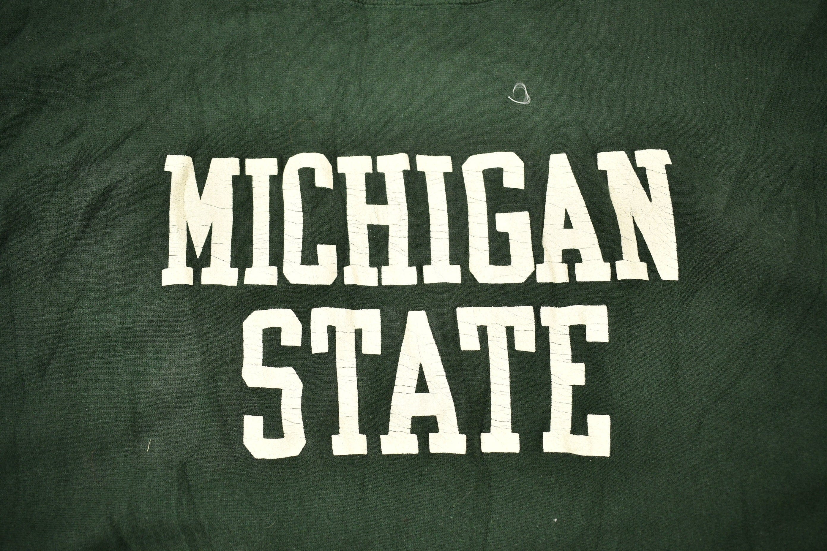 Vintage 1980s Michigan State University Champion Reverse Weave Warmup Crewneck Men's XL - Image 4