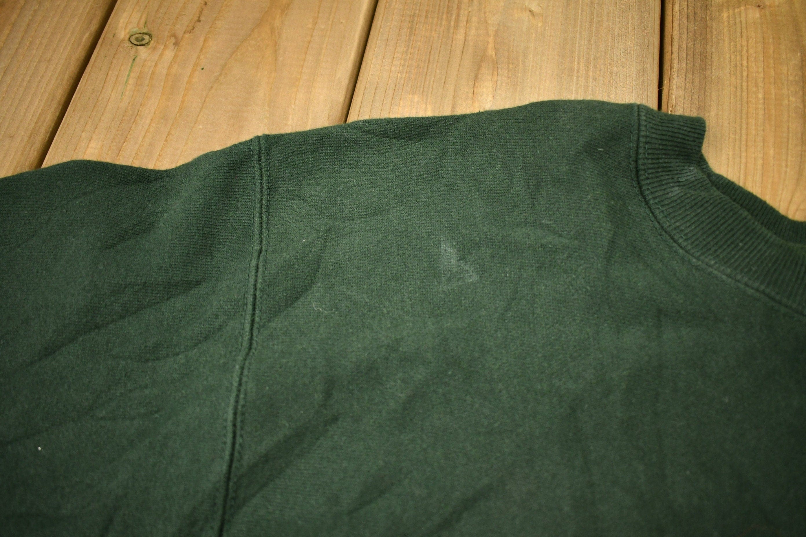 Vintage 1980s Michigan State University Champion Reverse Weave Warmup Crewneck Men's XL - Image 5