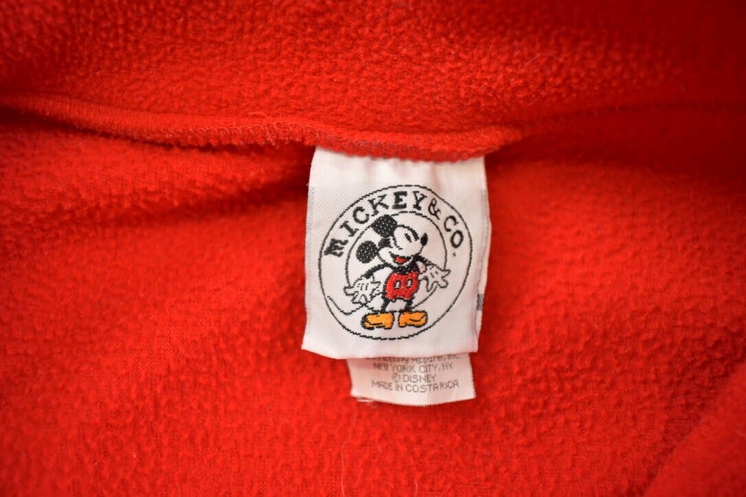 Vintage 1980s Mickey Mouse Embroidered Disney Fleece Sweater - Image 4