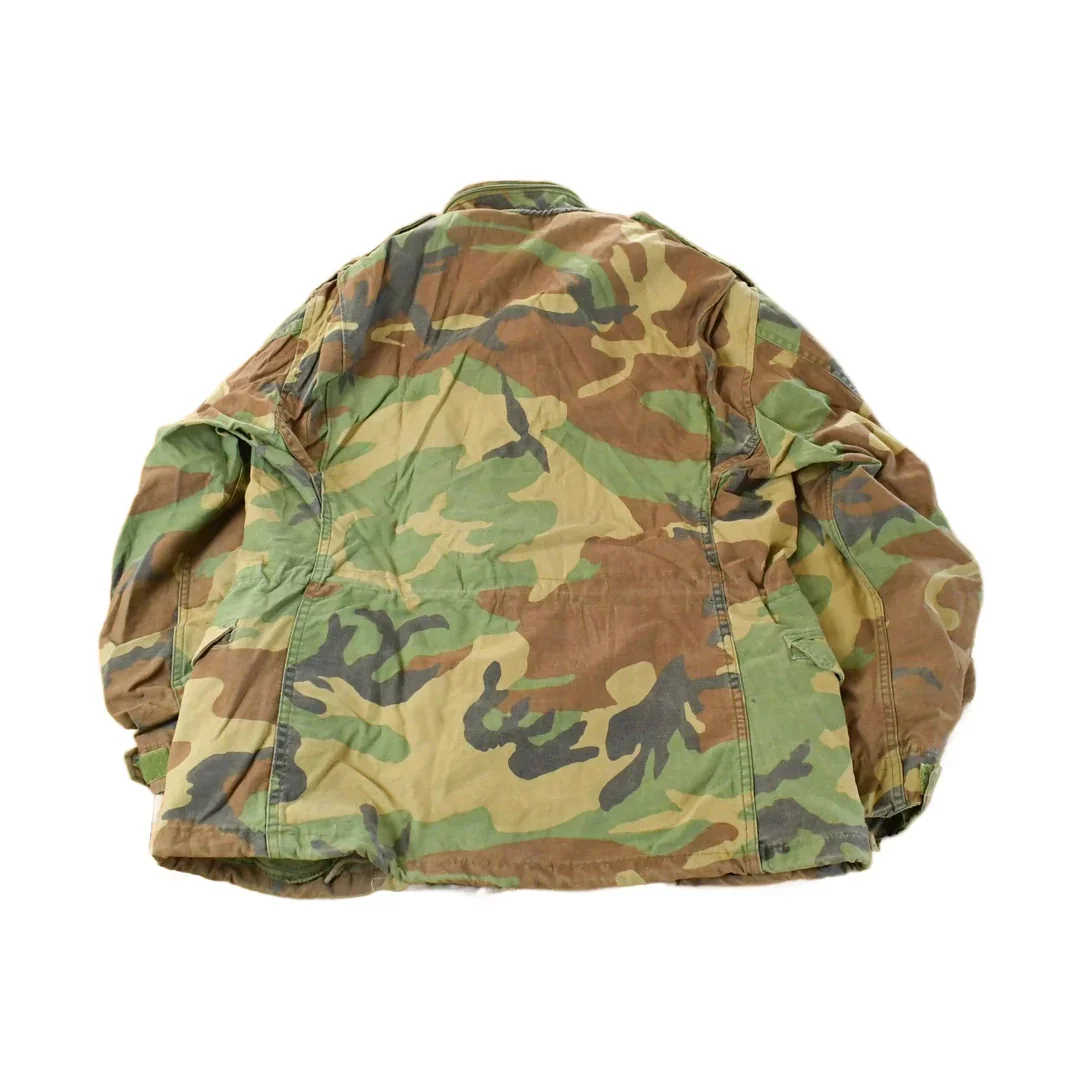 Vintage 1980s Military Camo Jacket Men's Small Short - Image 2
