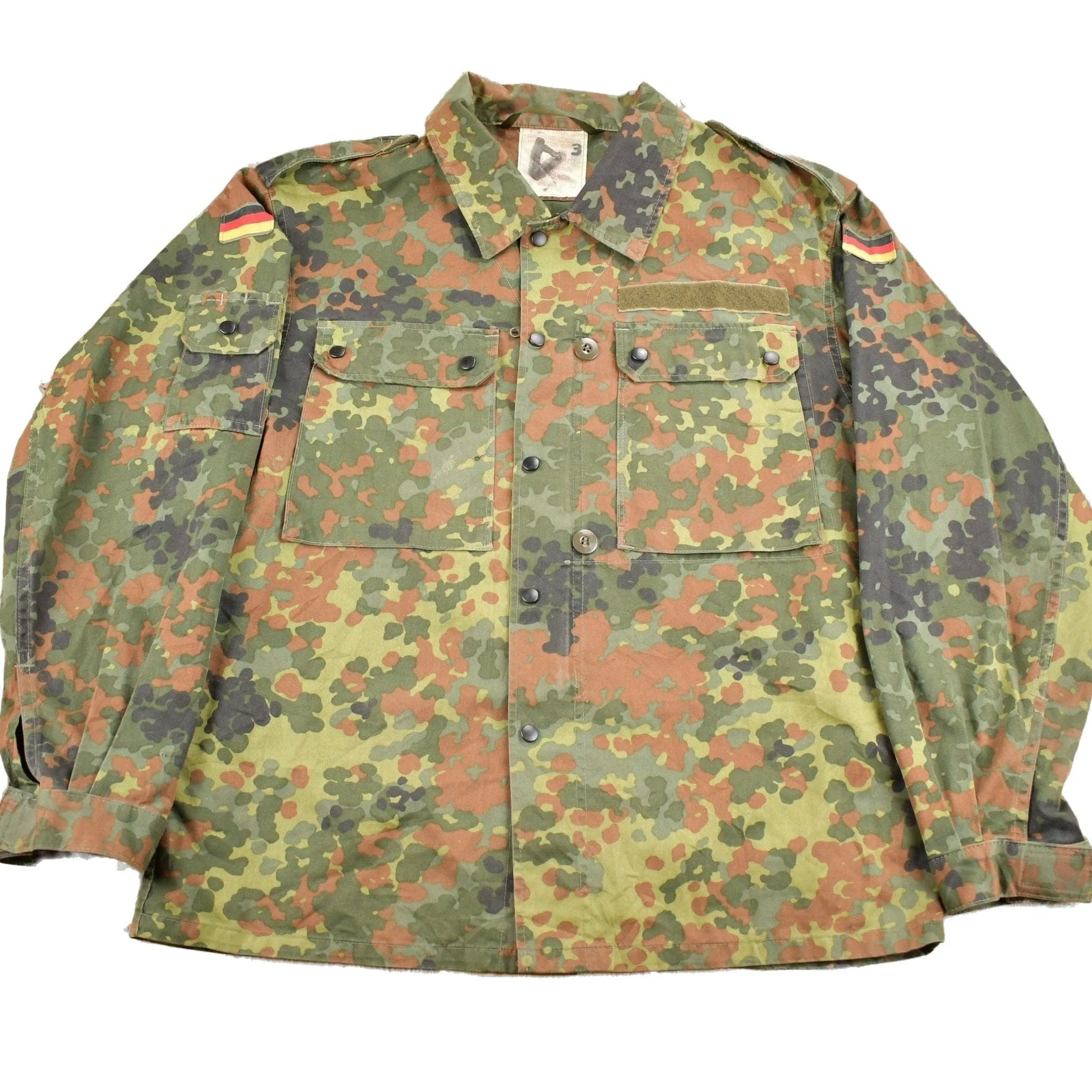 Vintage 1980s Military Camouflaged Jacket Men's Medium
