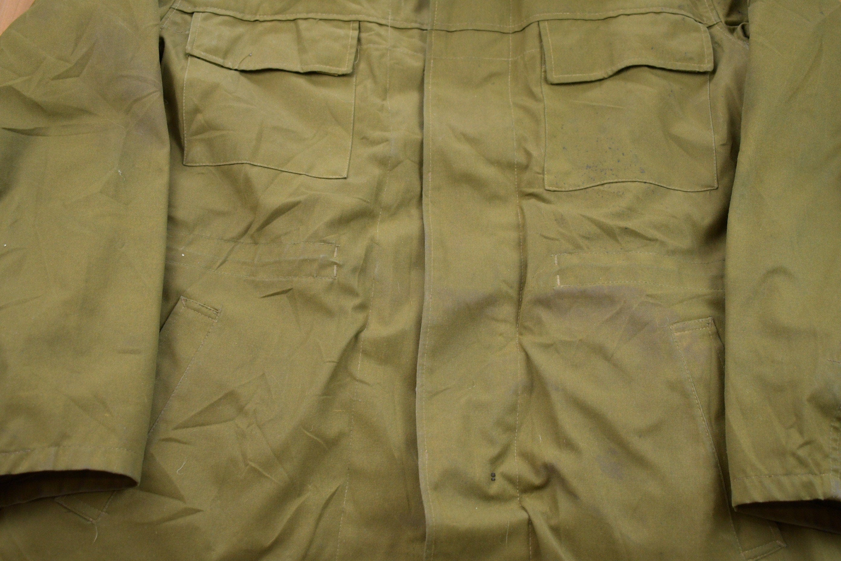 Vintage 1980s Military Field Jacket Men's XL - Image 3