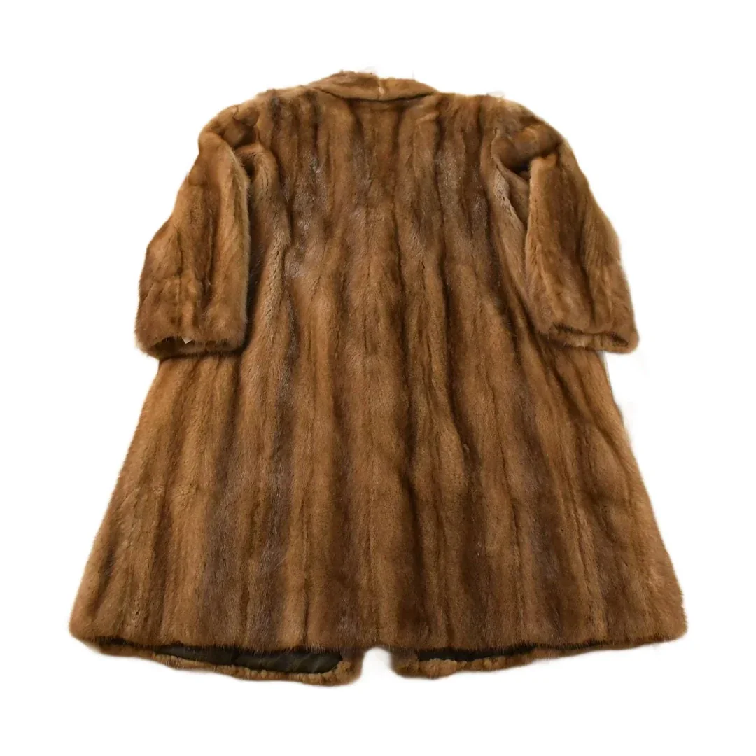 Vintage 1980s Mink Fur Coat Full Length Adult Large Men's Large - Image 2