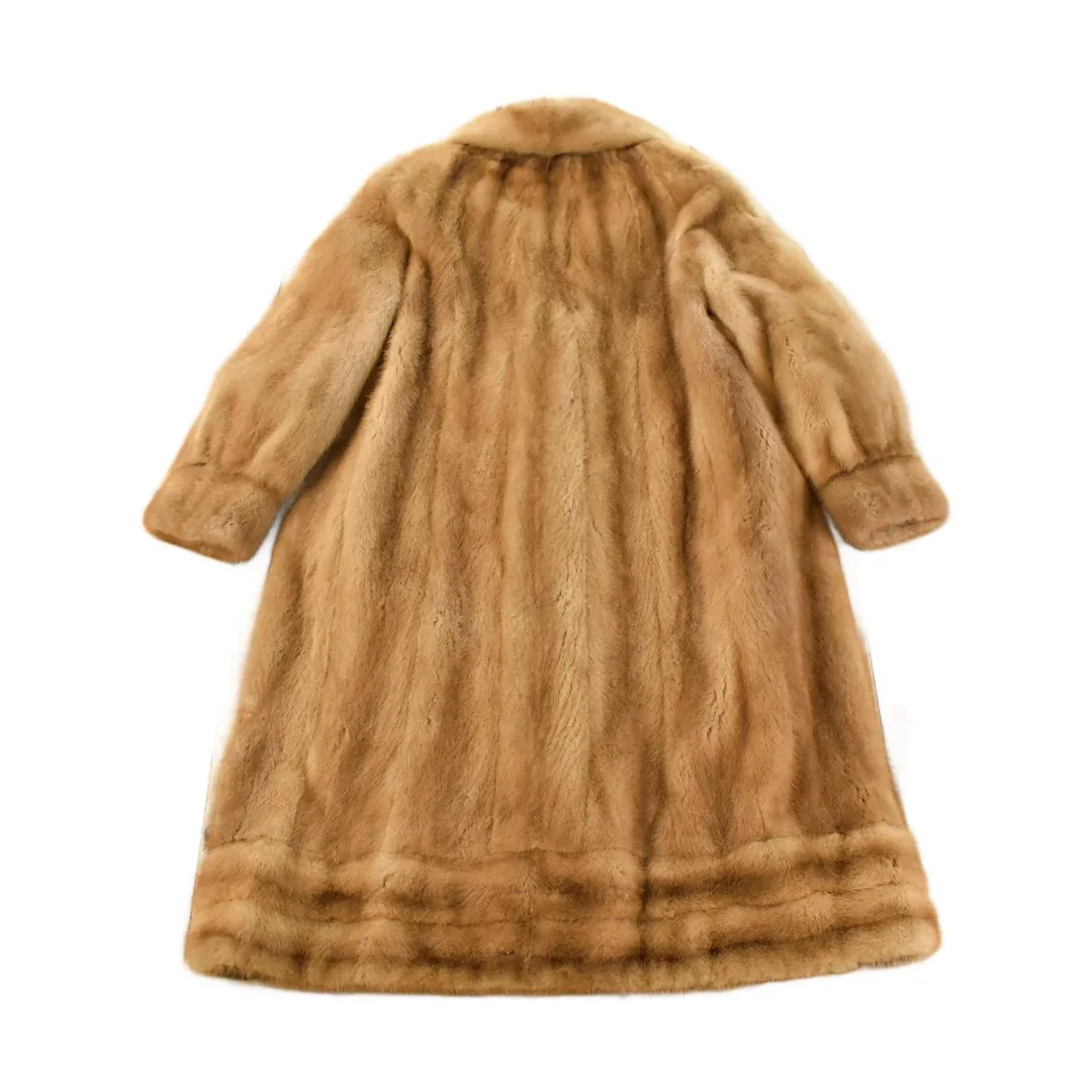 Vintage 1980s Mink Fur Coat Women's Large - Image 2