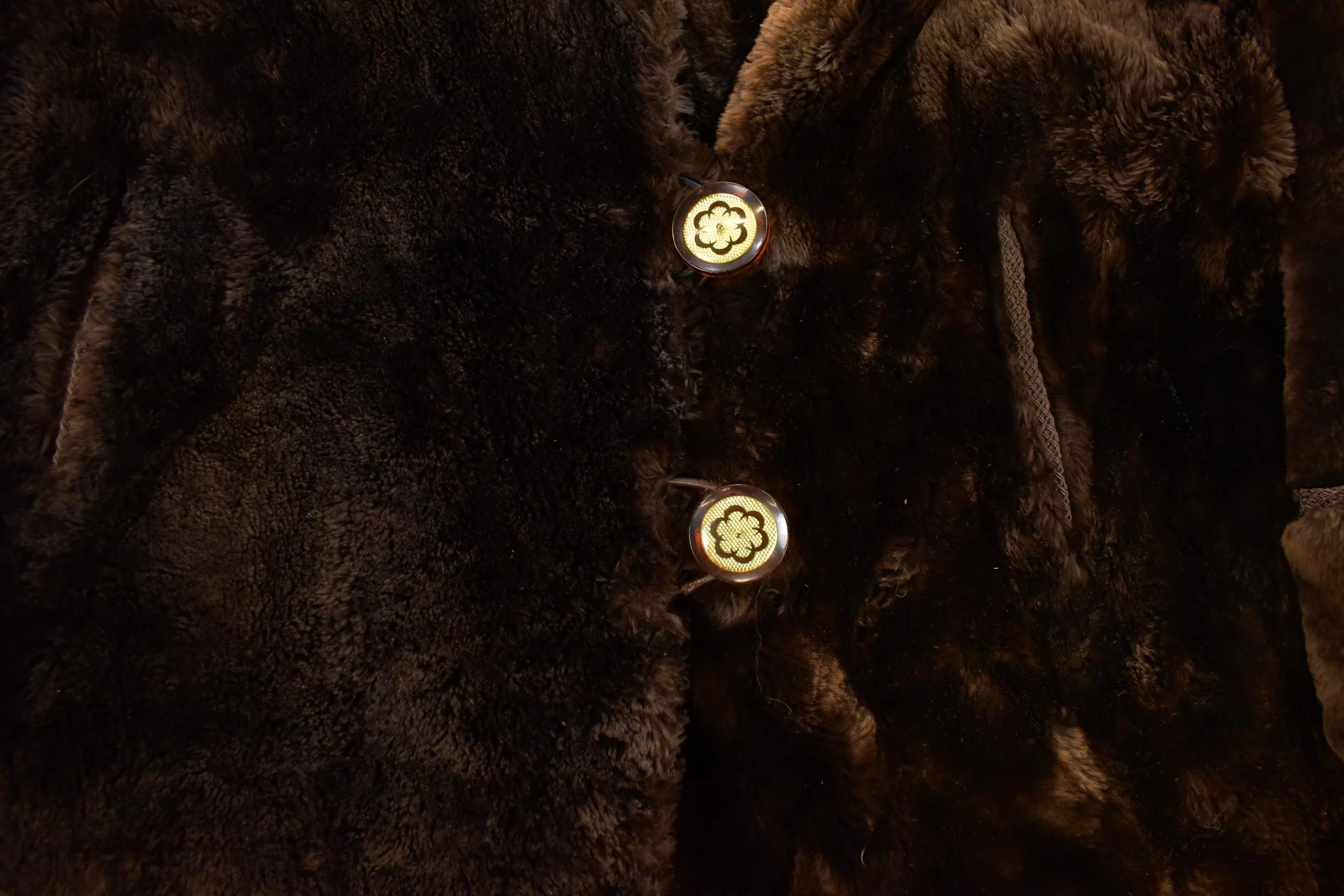 Vintage 1980s Mouton Fur Coat Adult Large Men's Large - Image 3