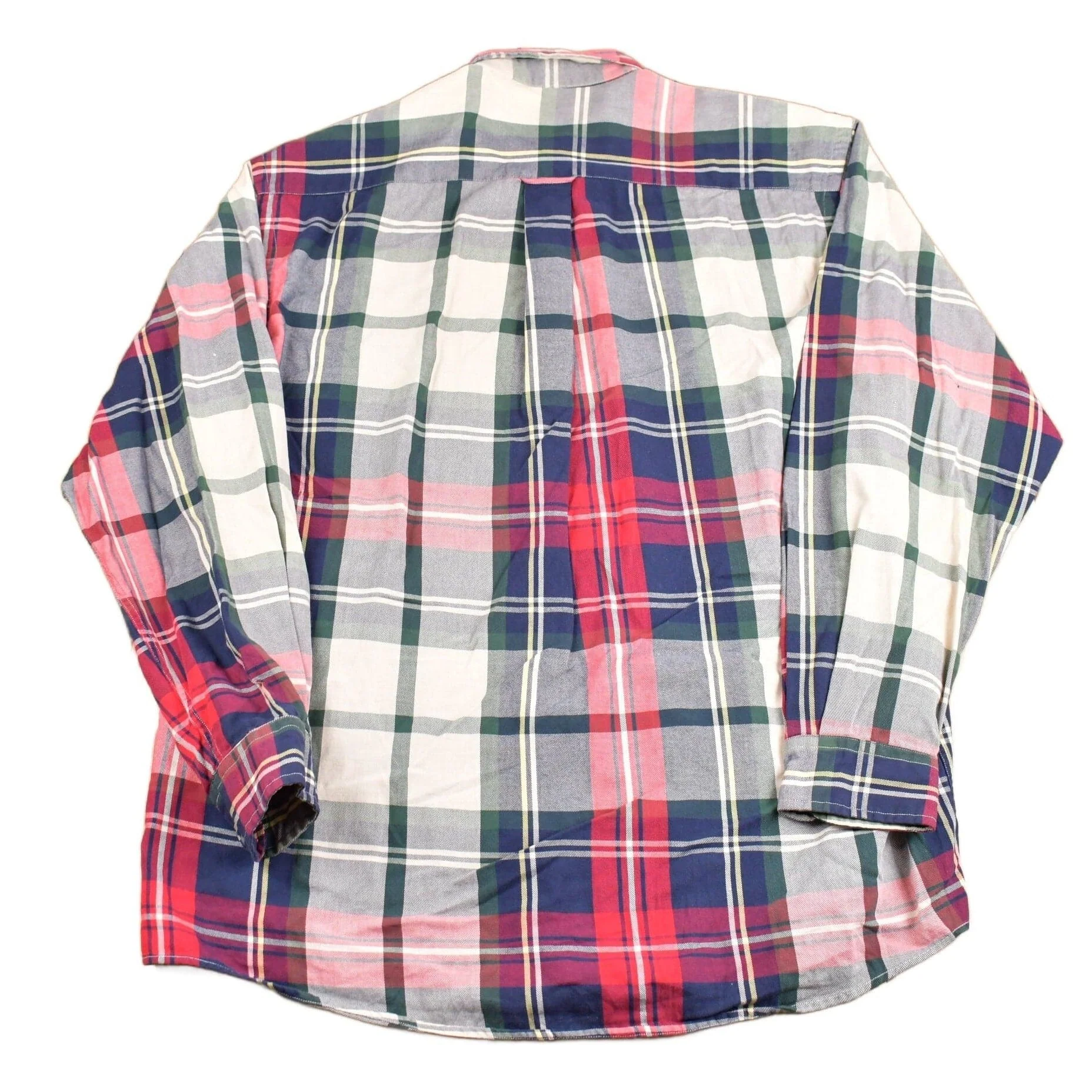 Vintage 1980s Nautica Plaid Button Up Shirt Men's XL - Image 2
