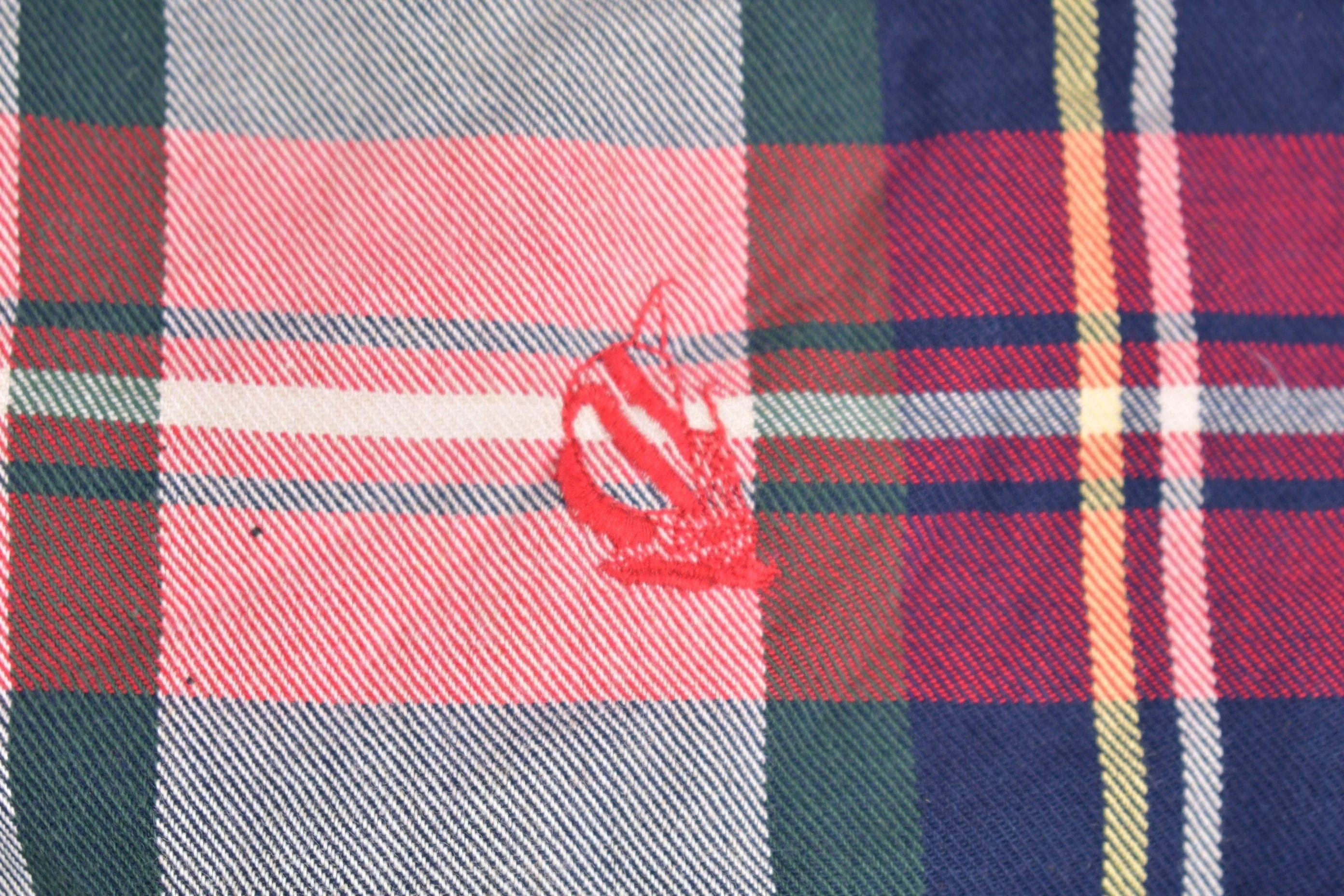 Vintage 1980s Nautica Plaid Button Up Shirt Men's XL - Image 3