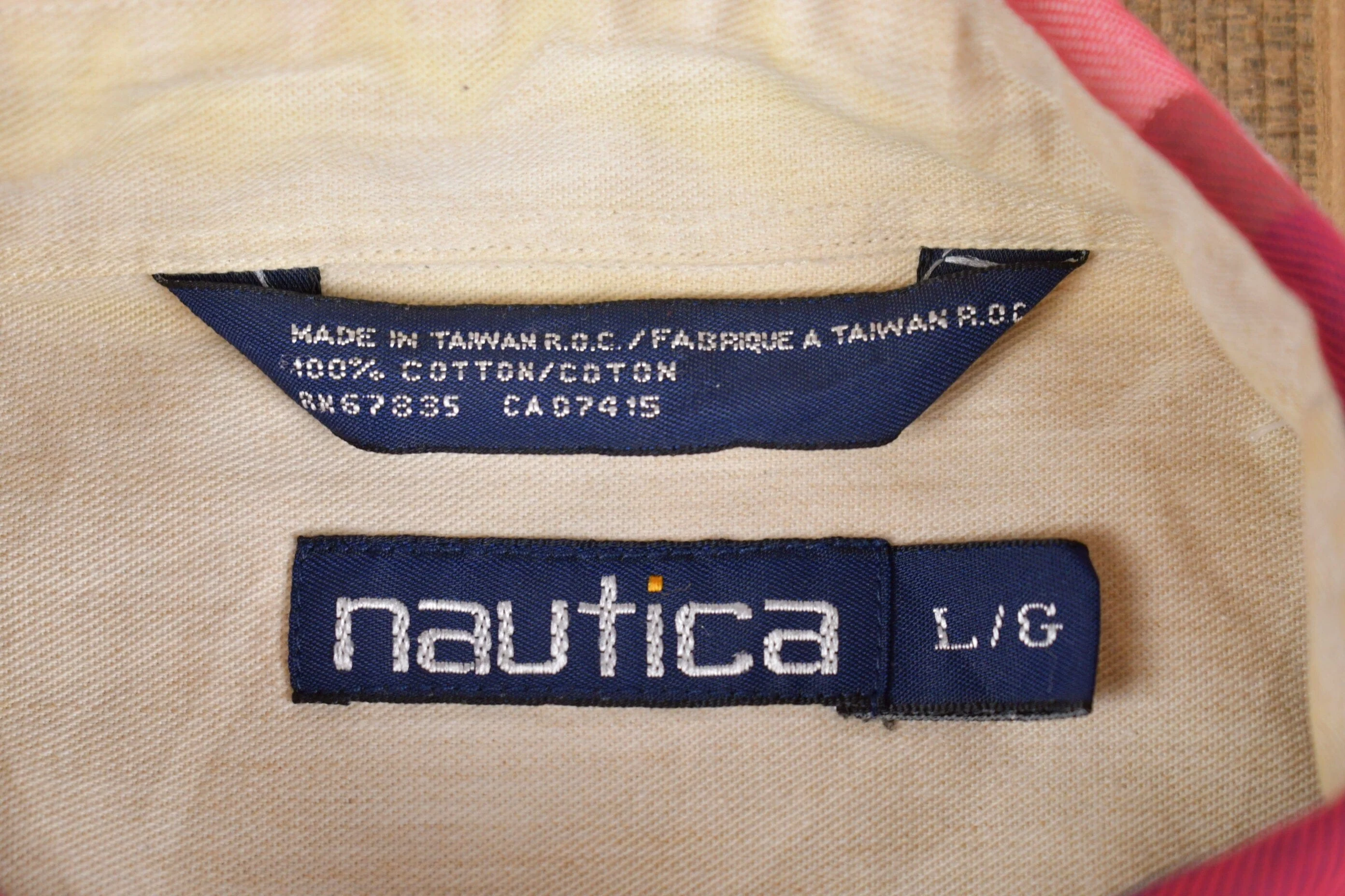 Vintage 1980s Nautica Plaid Button Up Shirt Men's XL - Image 4