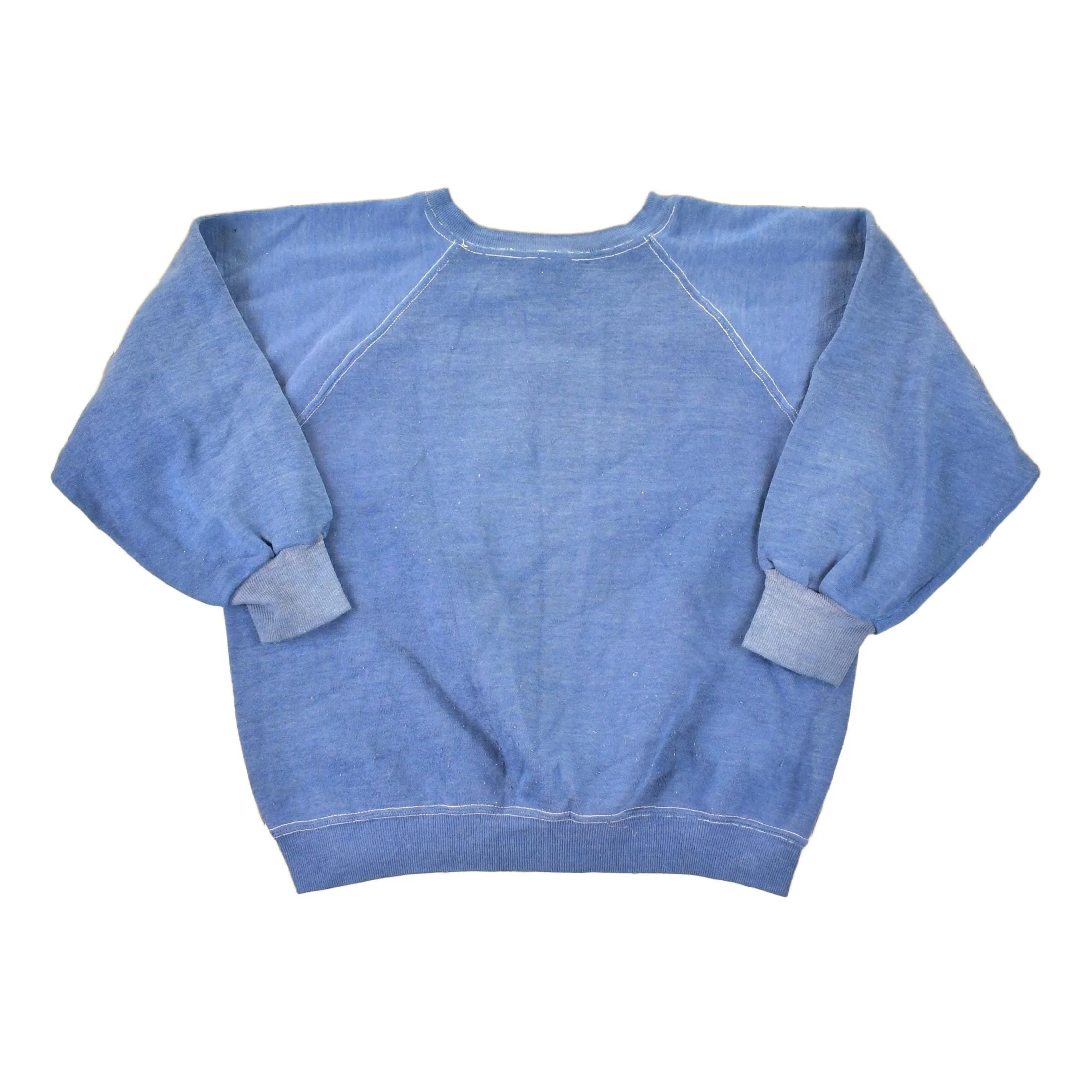 Vintage 1980s Navy Blank Crewneck Sweatshirt Women's L