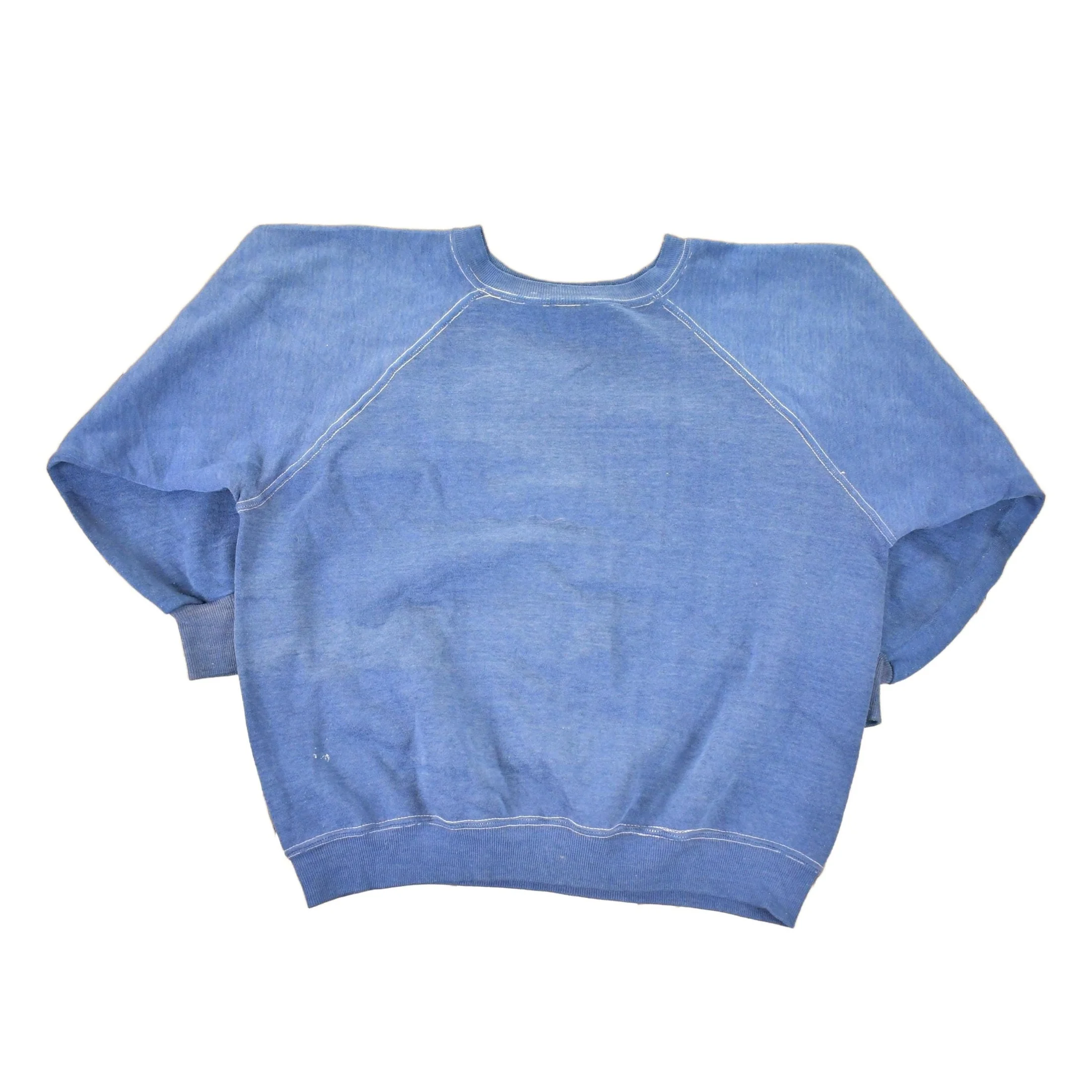 Vintage 1980s Navy Blank Crewneck Sweatshirt Women's L - Image 2