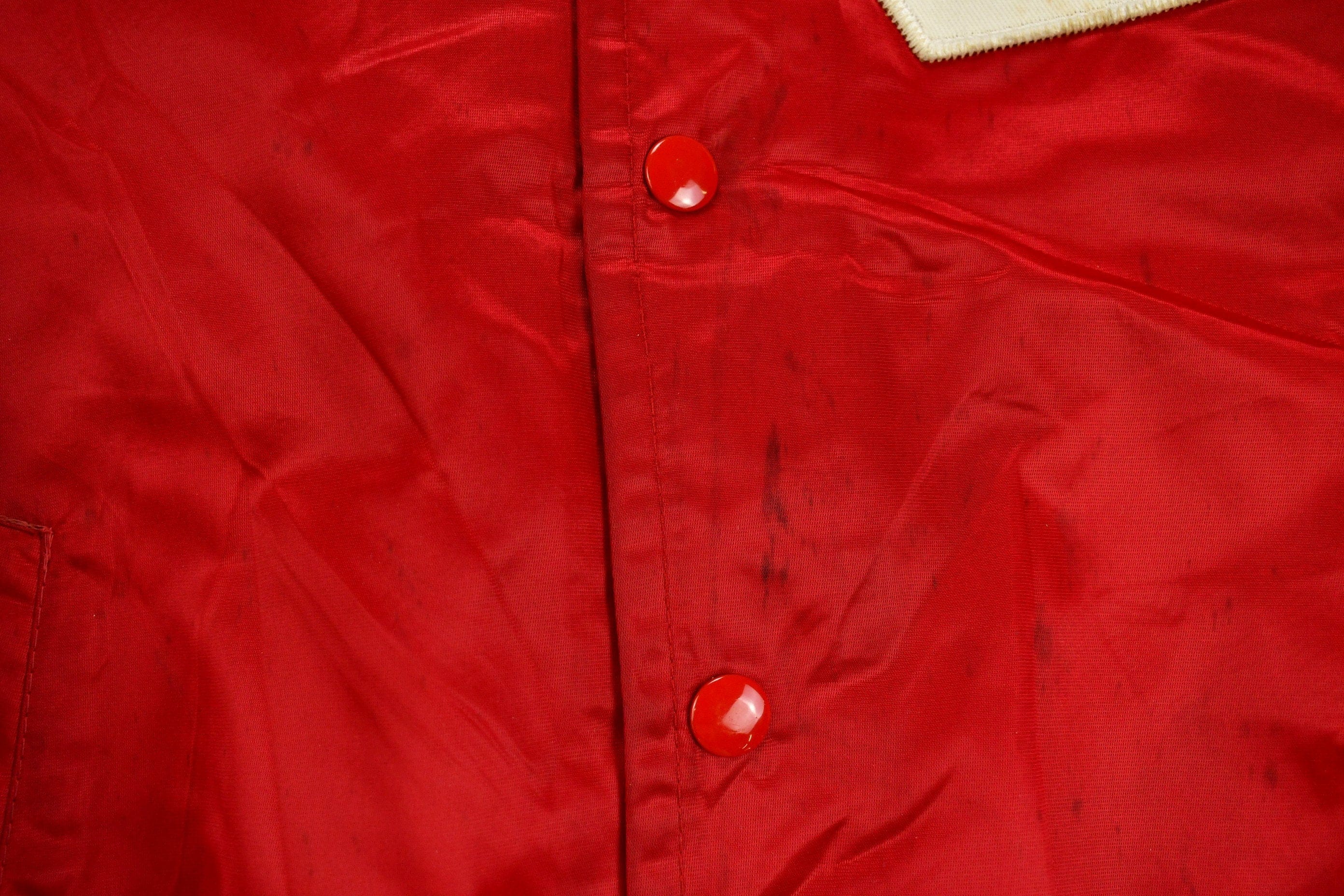 Vintage 1980s New Jersey Rockets Fleece Lined Satin Jacket Men's S - Image 6