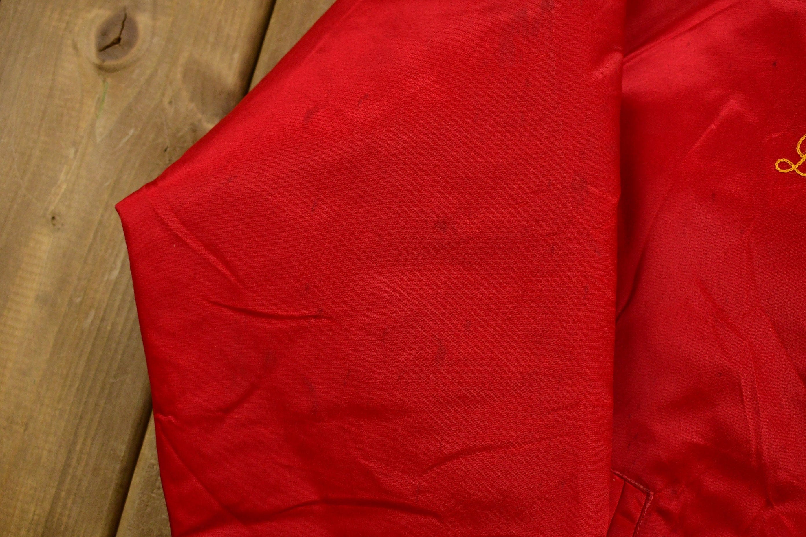Vintage 1980s New Jersey Rockets Fleece Lined Satin Jacket Men's S - Image 7