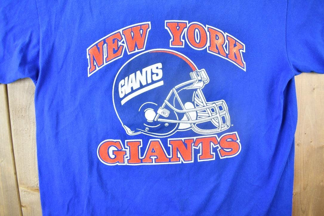 Vintage 1980s New York Giants NFL T-shirt Men's Large - Image 3