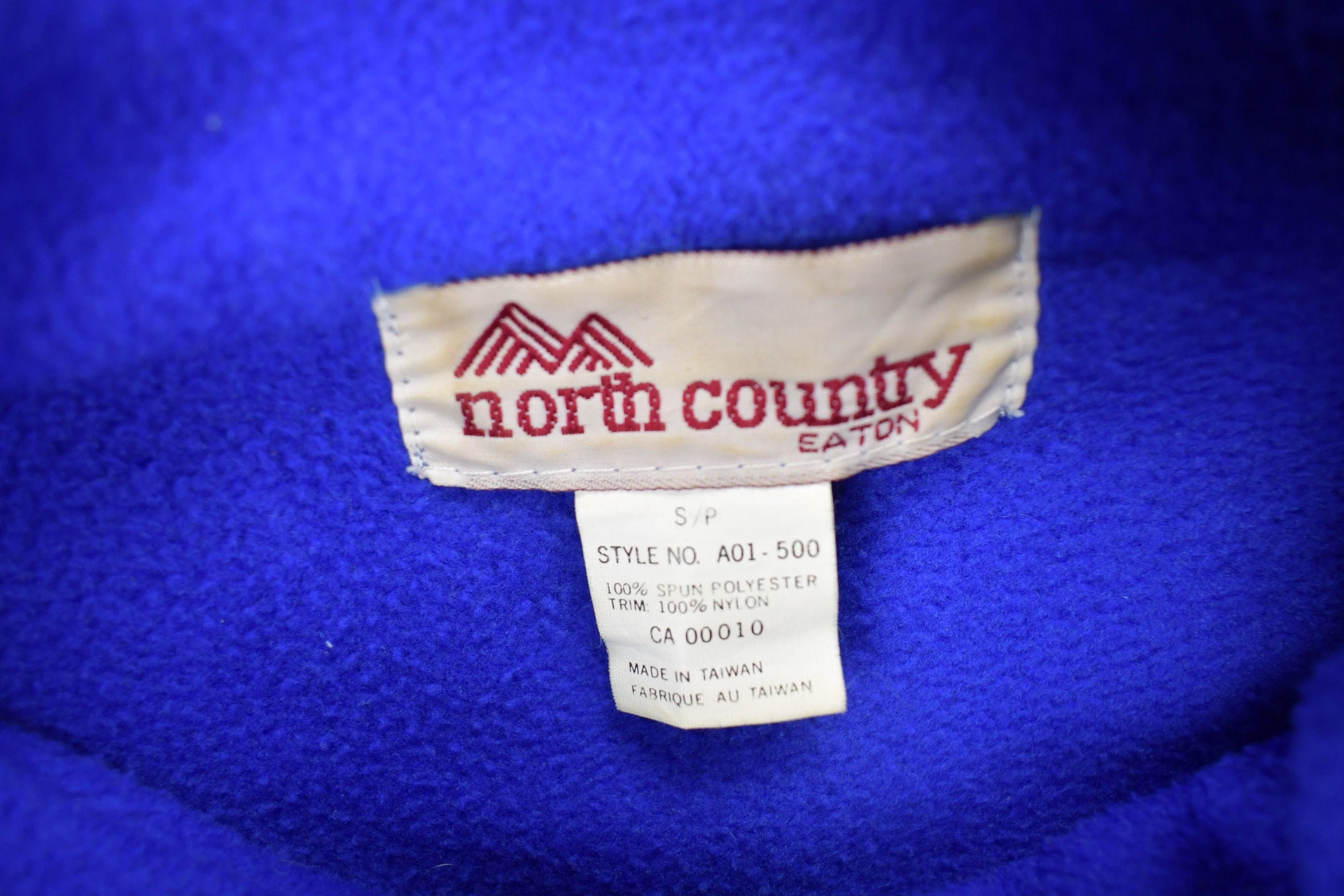 Vintage 1980s North Country Half Zip Fleece Sweater Men's S - Image 5