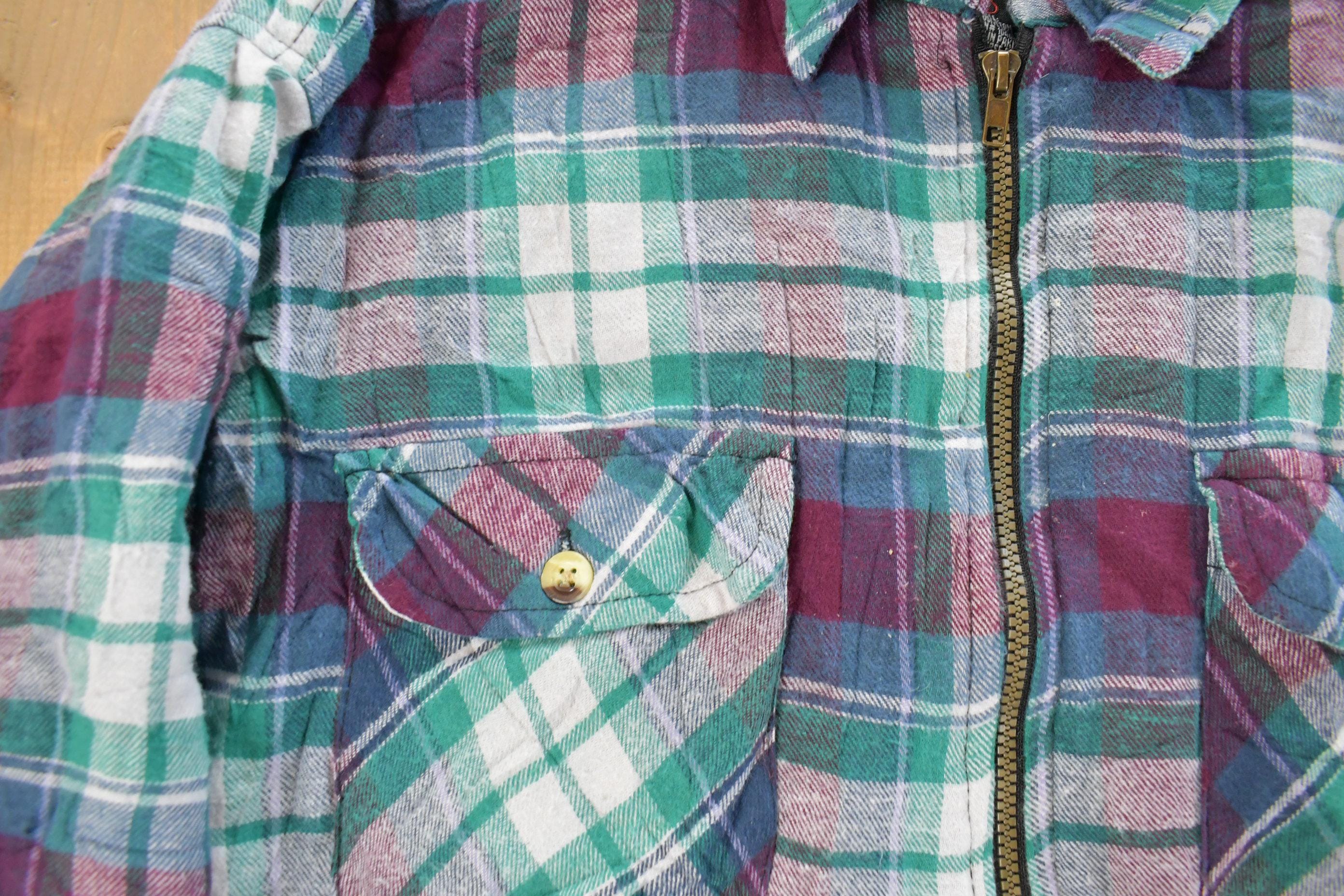 Vintage 1980s Northpoint Insulated Flannel Jacket Men's Large - Image 4