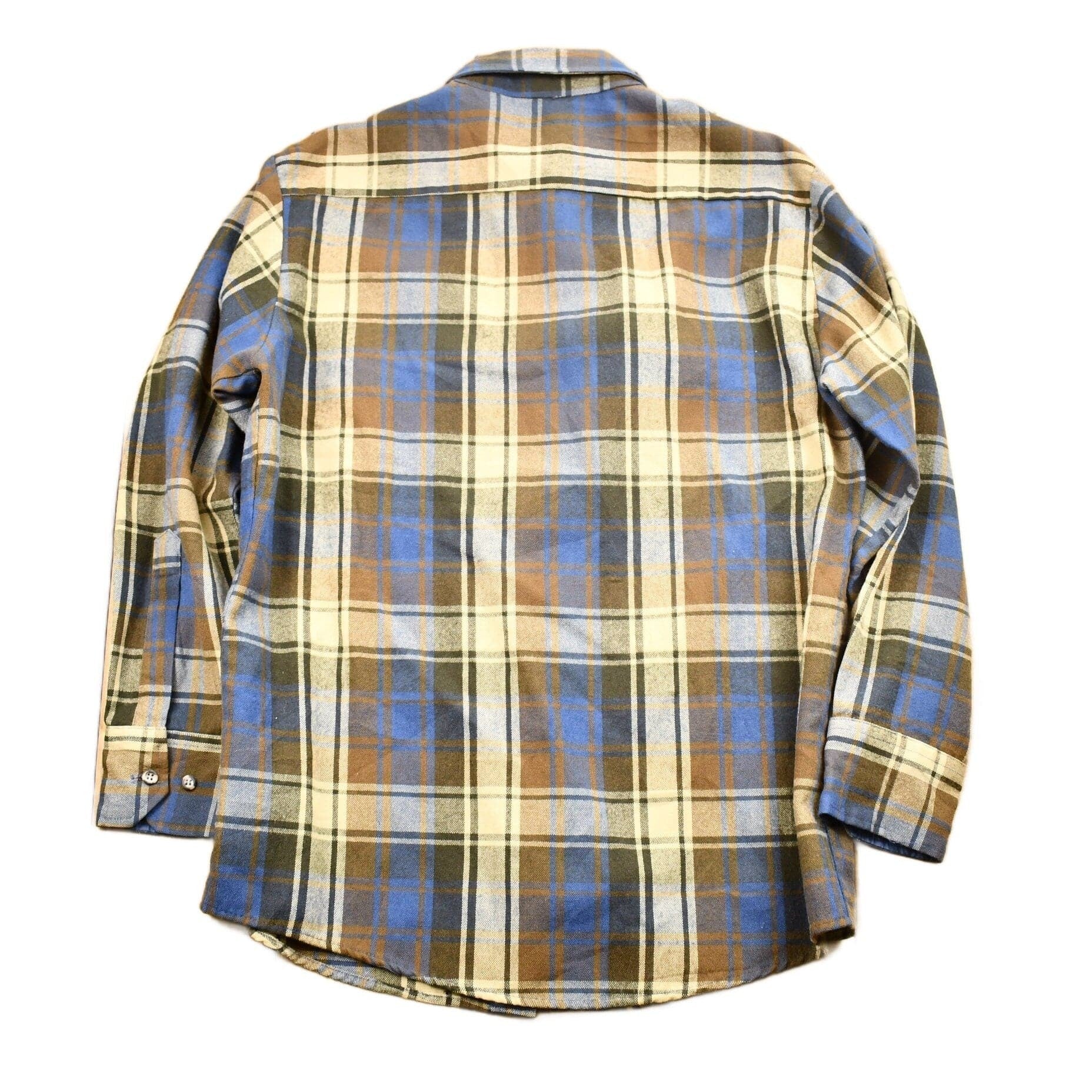 Vintage 1980s Northwest Territory Button Up Plaid ShirtMen's Medium - Image 2