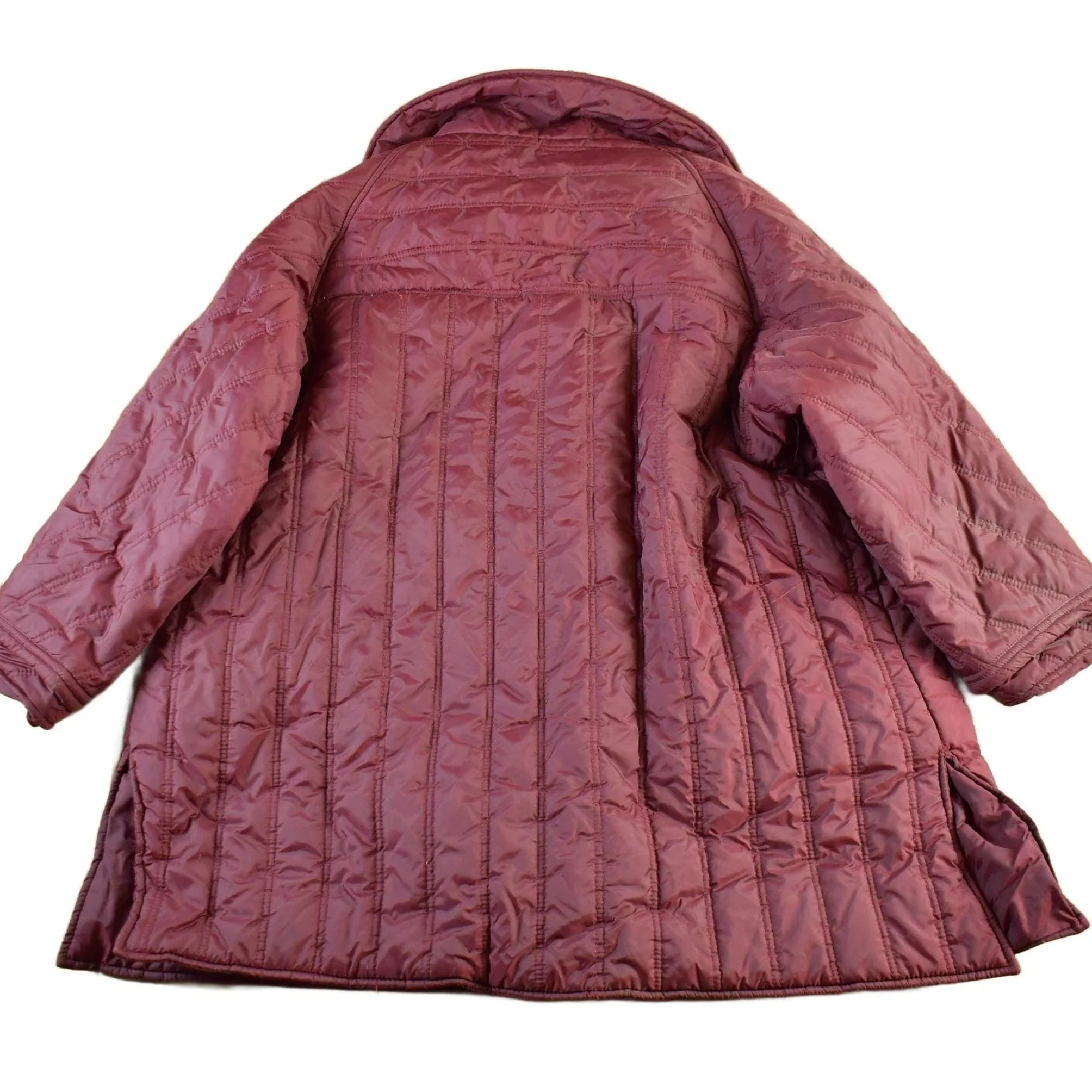 Vintage 1980s Nylon Ski Button Up Jacket Women's XL - Image 2