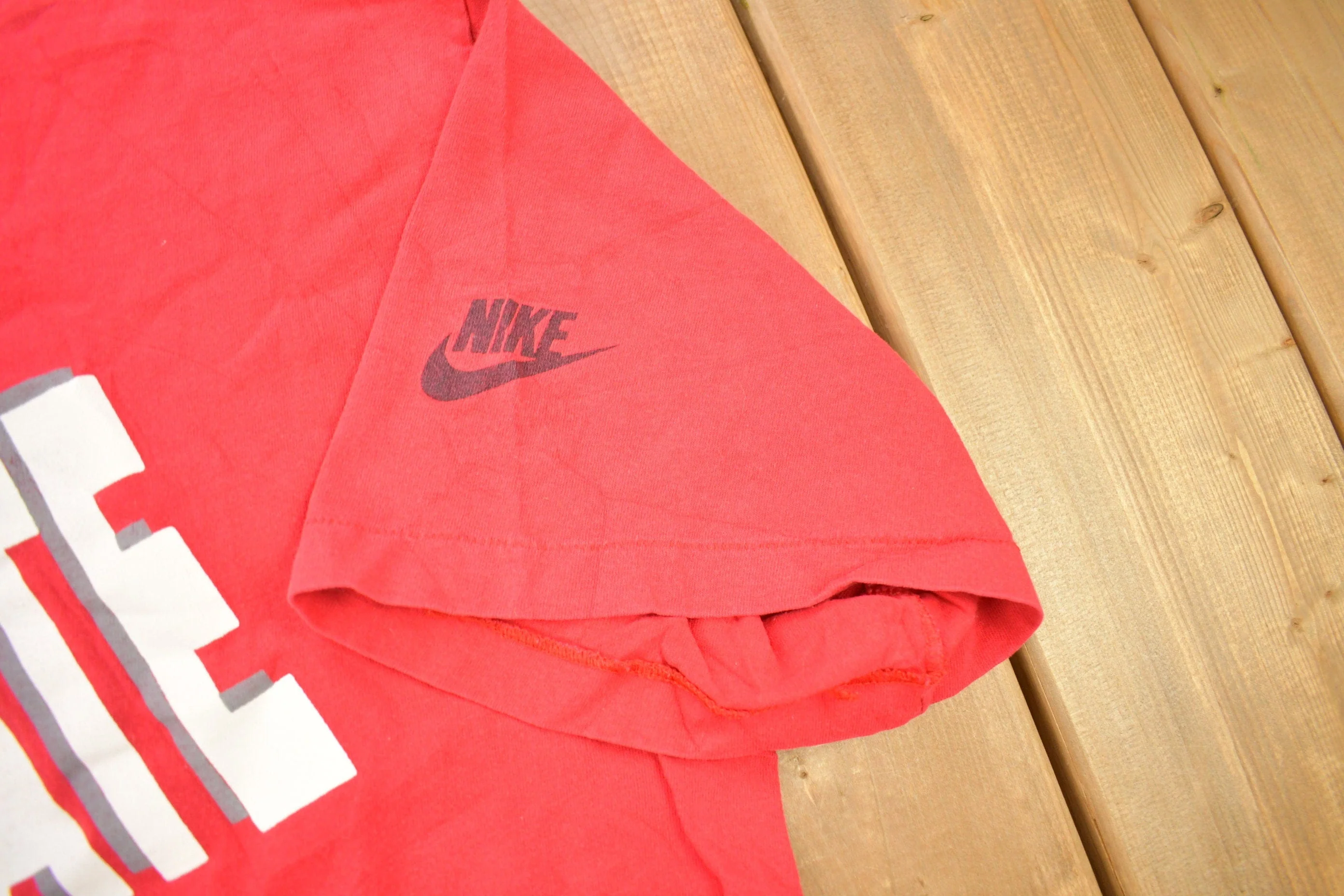 Vintage 1980s Ohio State University Buckeyes Collegiate Nike T-Shirt Men's Large - Image 4