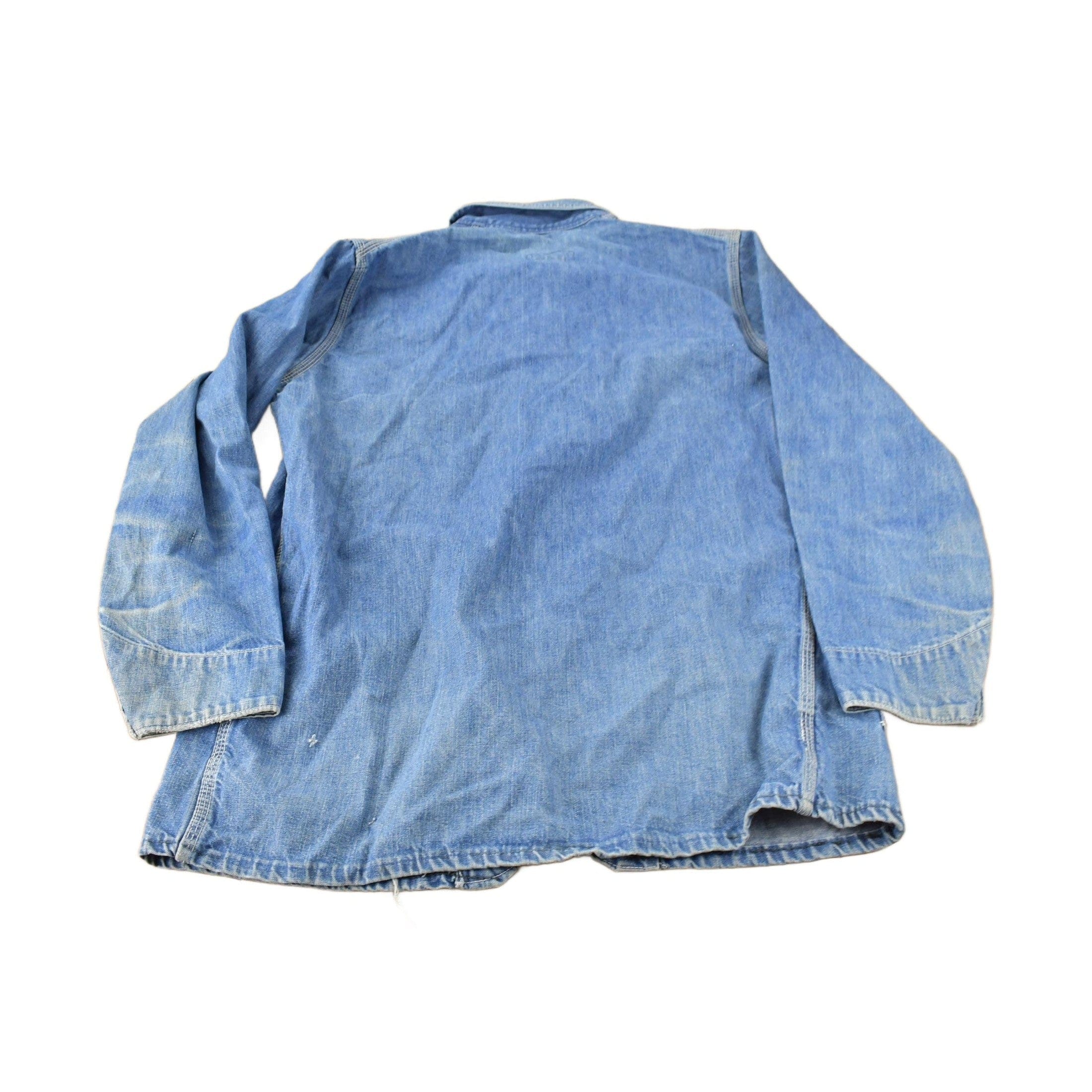 Vintage 1980s Osh Kosh B'Gosh Con Rail Patch Chore Coat Men's Medium - Image 2