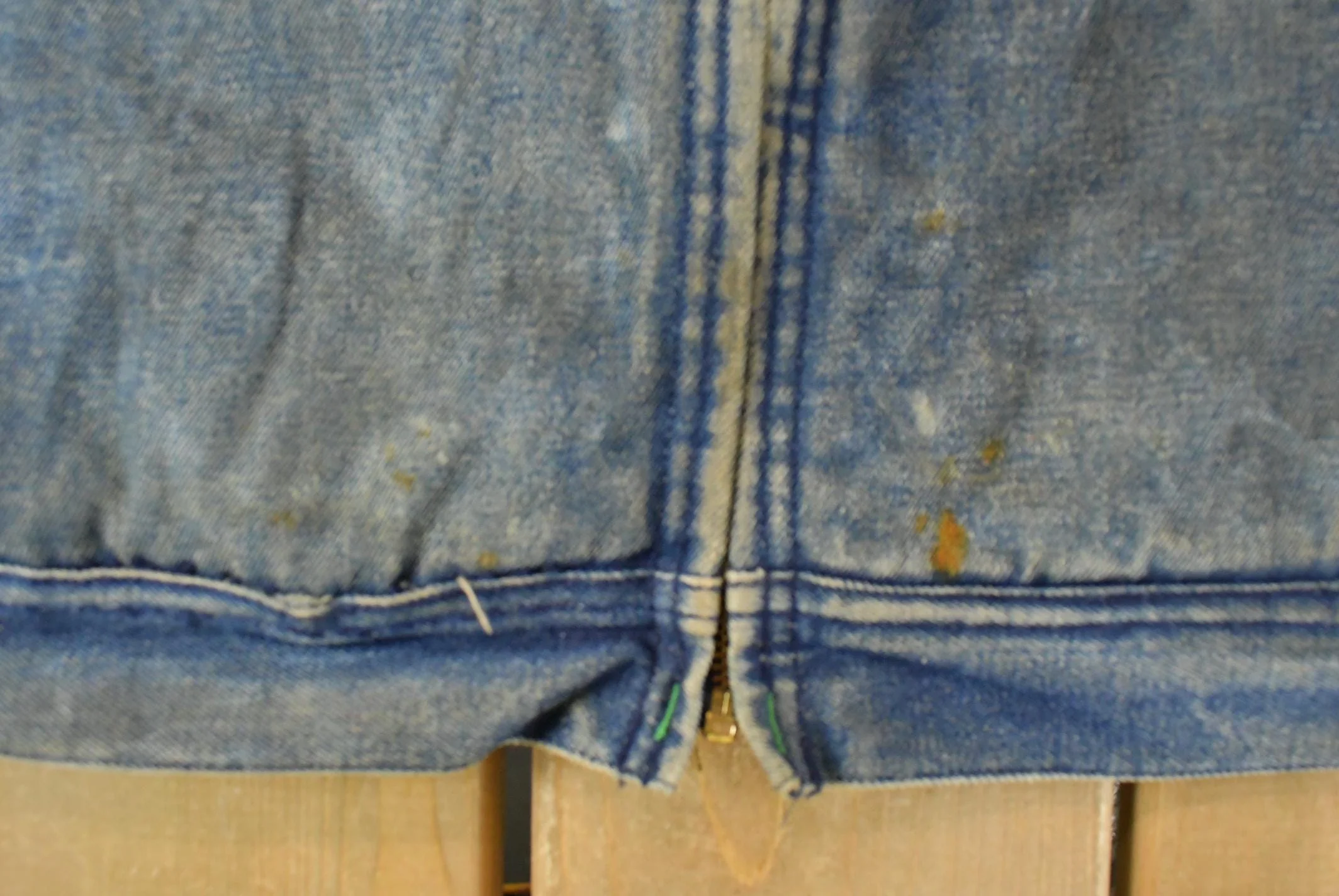 Vintage 1980s Osh Kosh B'Gosh Denim Full Zip Work Jacket Men's L - Image 7